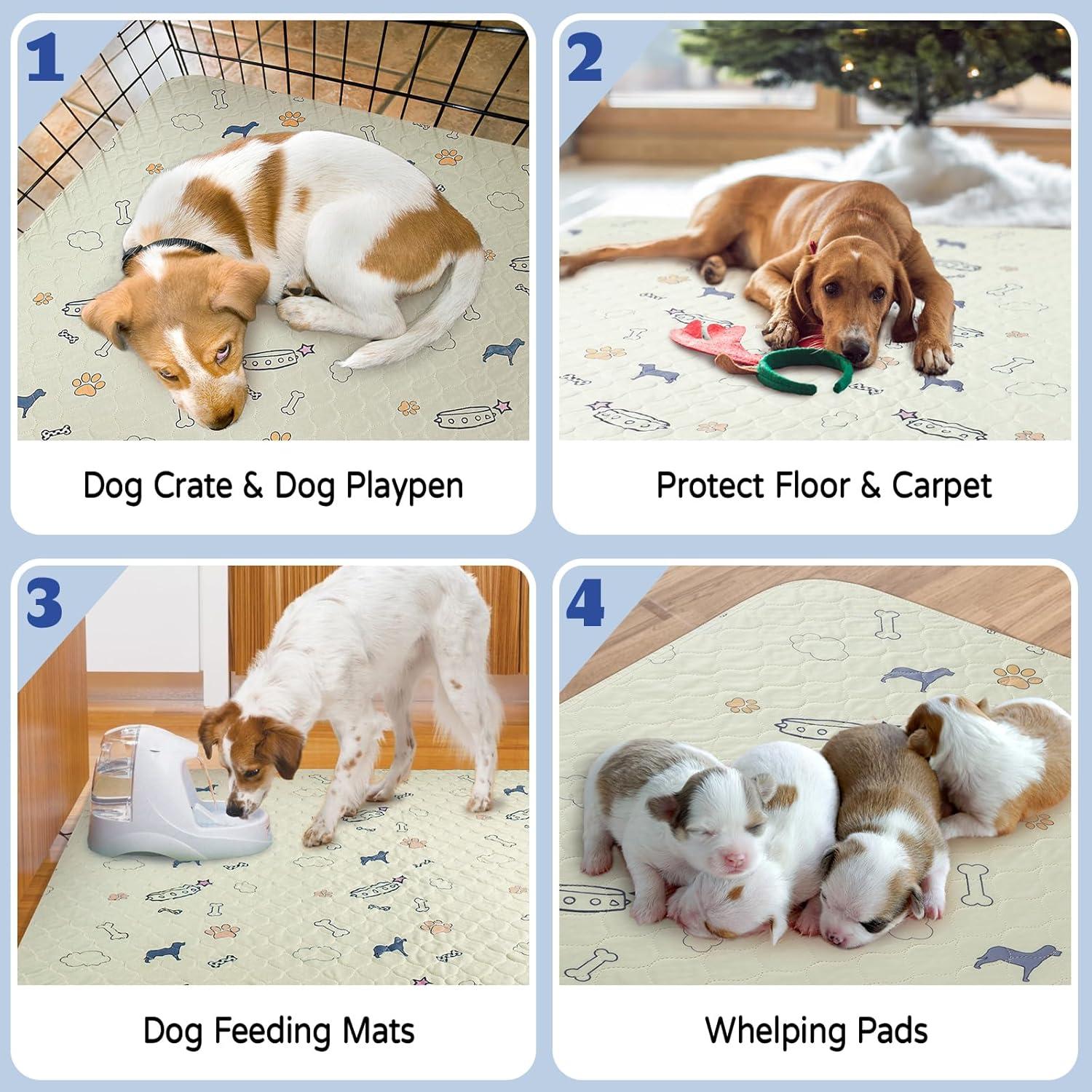 Alfombrillas Lavables para Perros Baodan 86x132 cm Paquete de 2