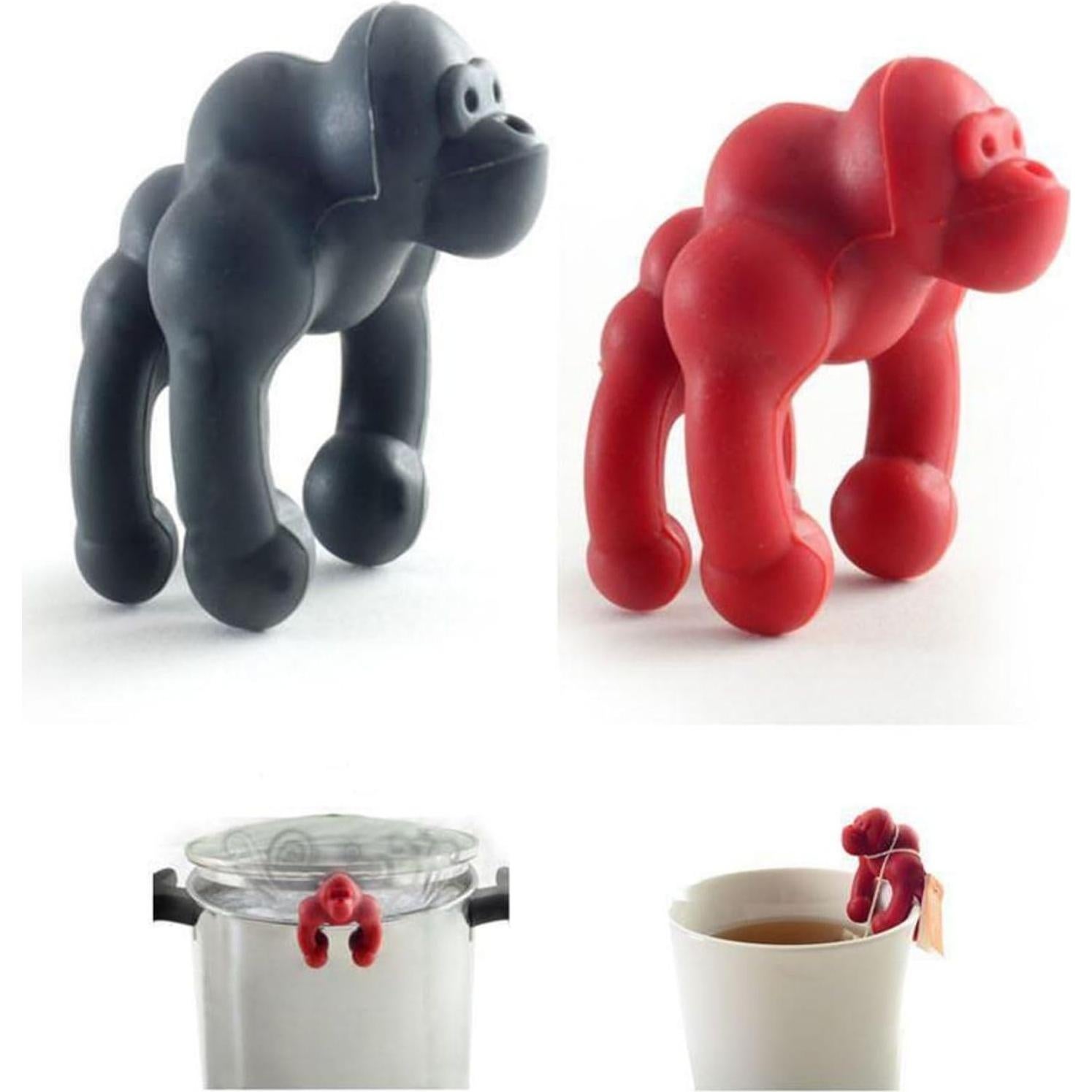 Levantador de Tapa de Olla Silicona BeyondNice Negro 2 Pcs