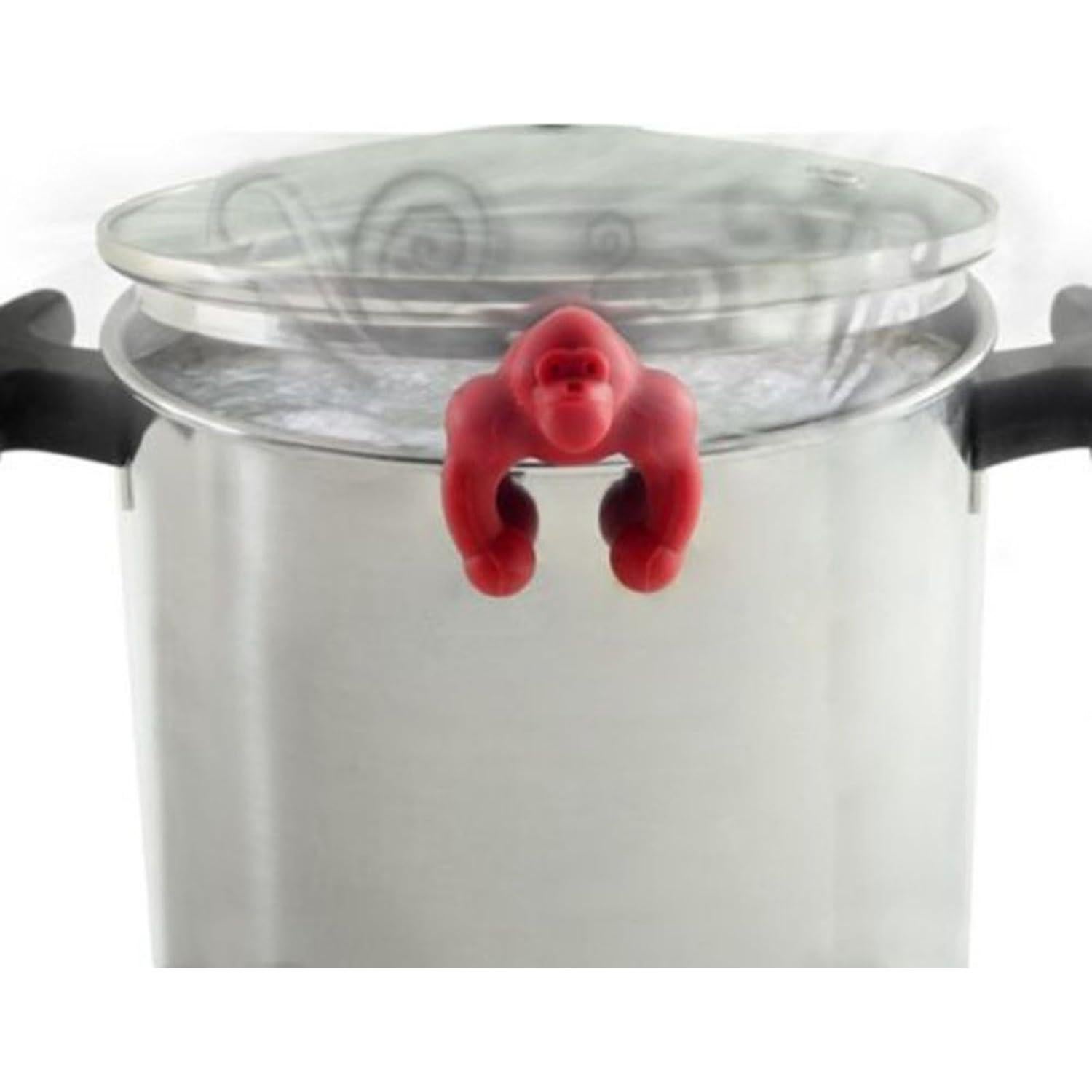 Levantador de Tapa de Olla Silicona BeyondNice Negro 2 Pcs