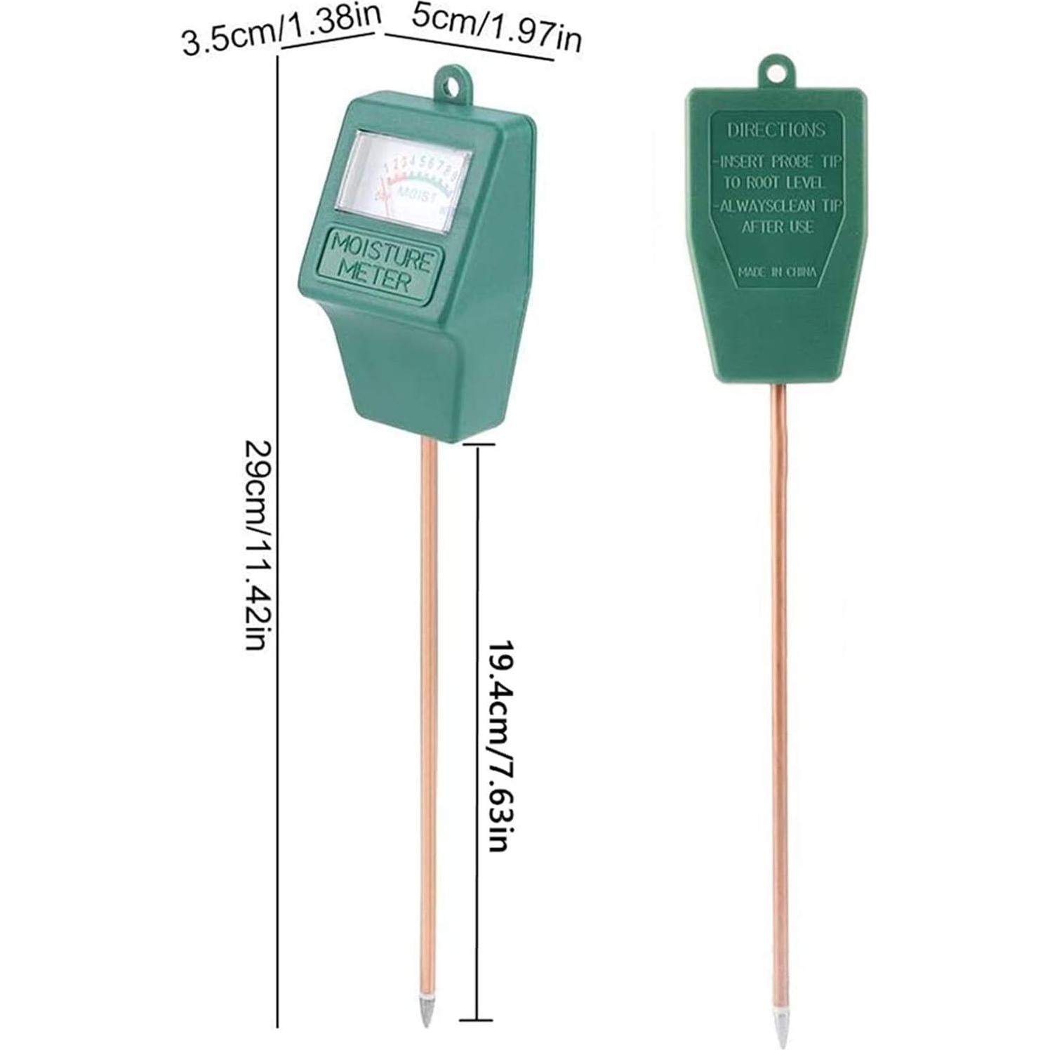 Medidor de Humedad del Suelo Hathdia 2 Sensores 19.3 cm