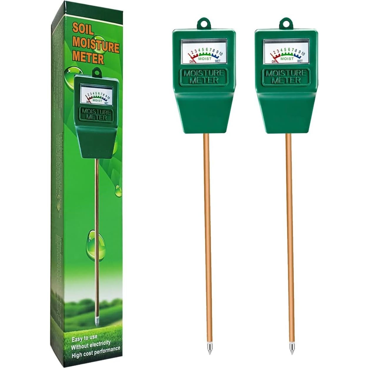 Medidor de Humedad del Suelo Hathdia 2 Sensores 19.3 cm