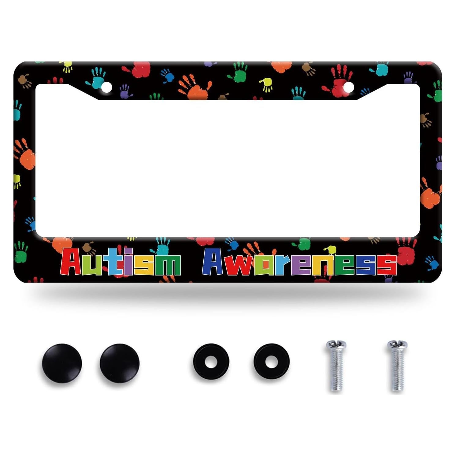 Marco de Placa de Licencia BRAGHRTED Autismo 31x15 cm