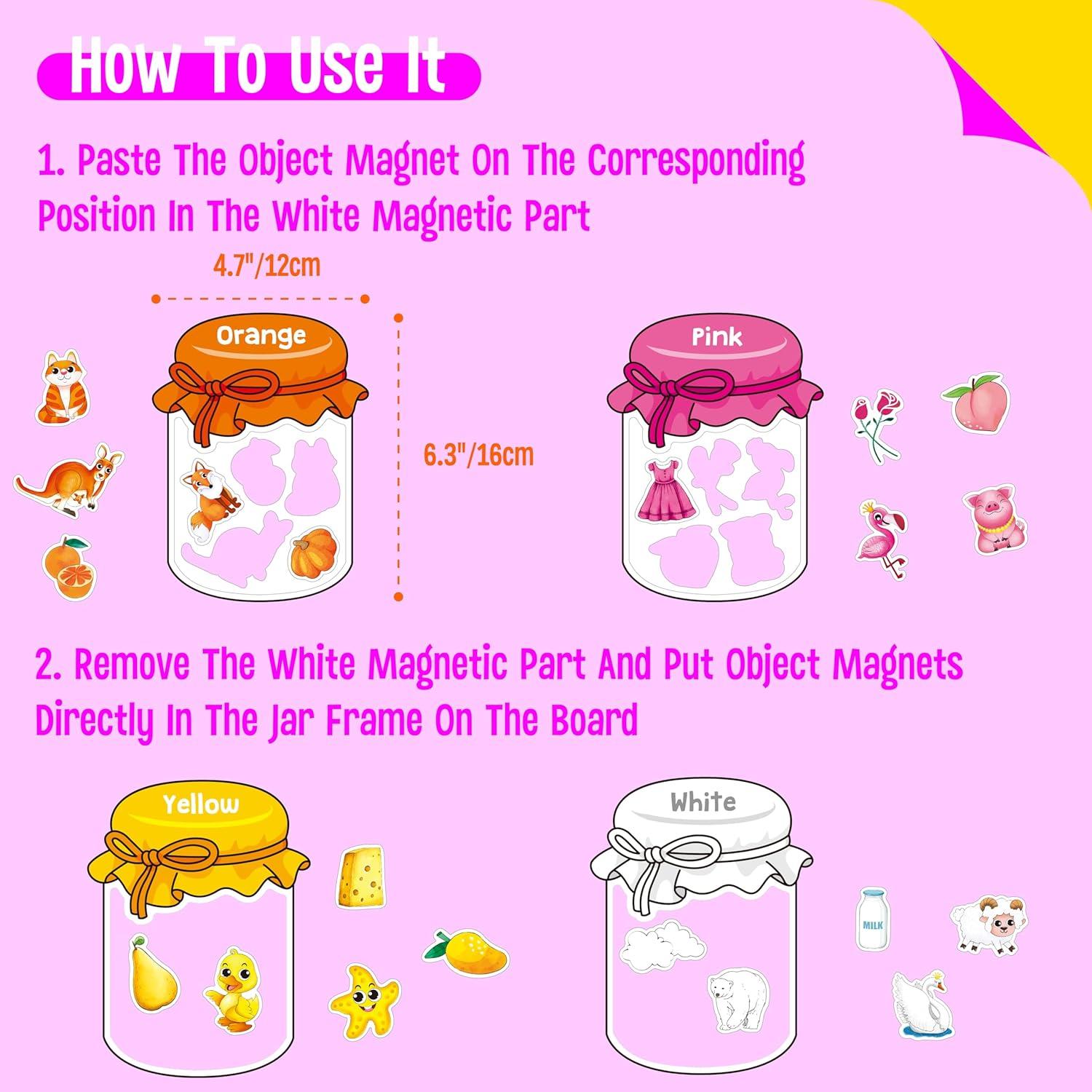 Juguetes Magnéticos Educativos SpriteGru - 12 Piezas y 60 Imanes