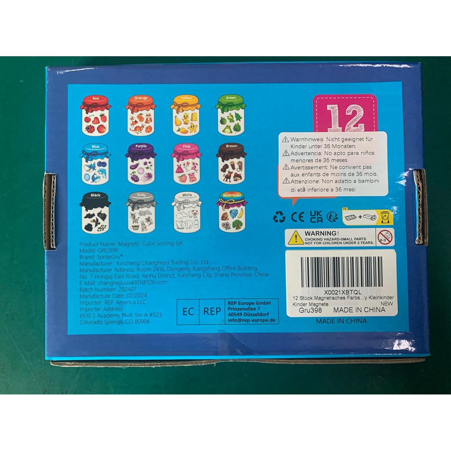 Juguetes Magnéticos Educativos SpriteGru - 12 Piezas y 60 Imanes