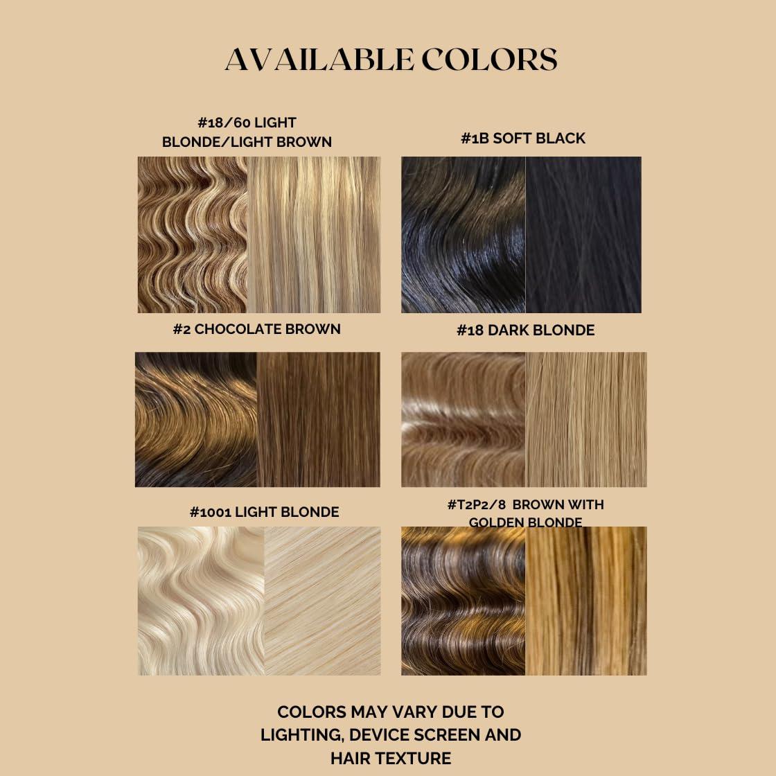 Extensiones de Cabello Humano Remy 56 cm Rubio Claro 120g 8 Piezas