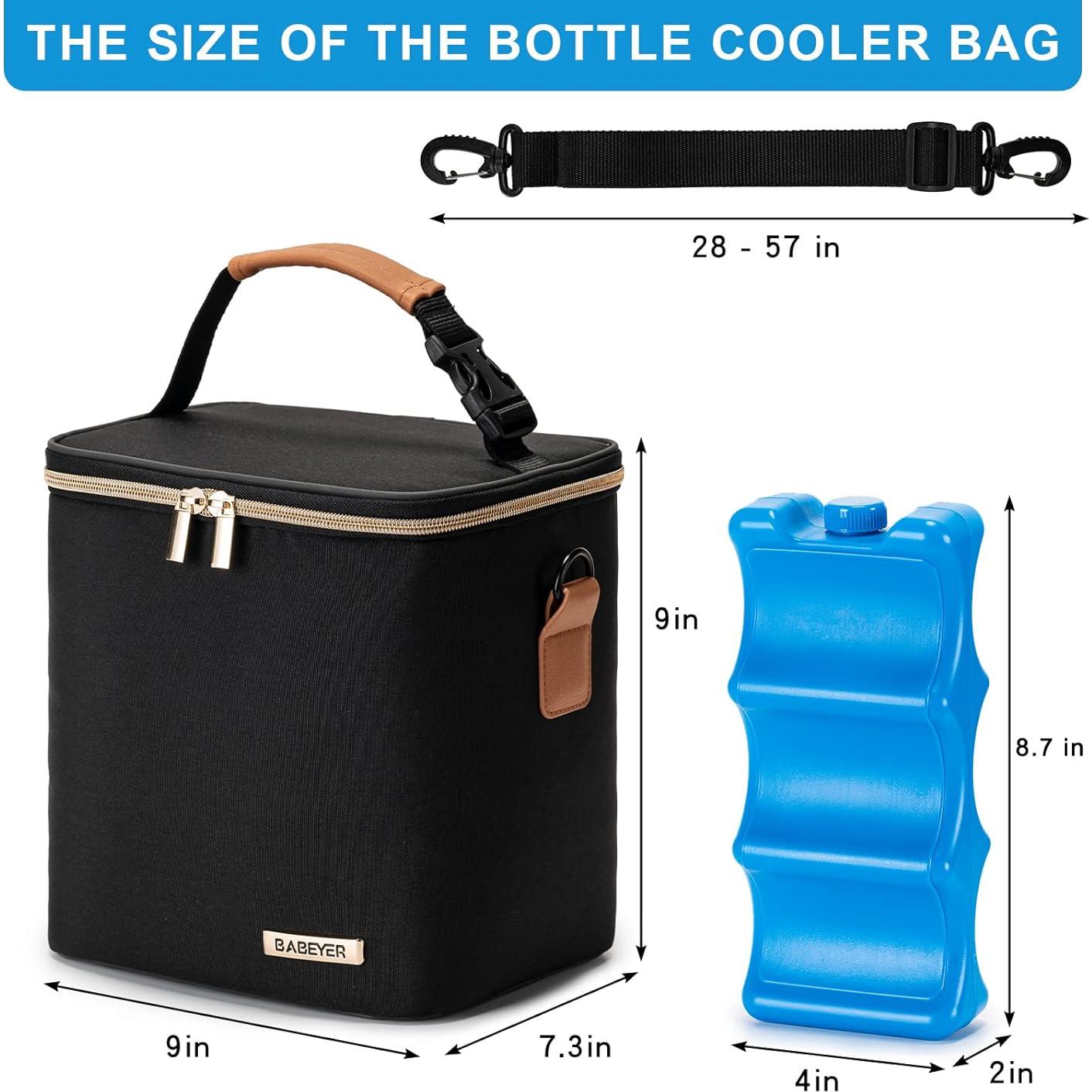 Bolsa de Enfriamiento de Leche Materna BABEYER Negra 6 Biberones