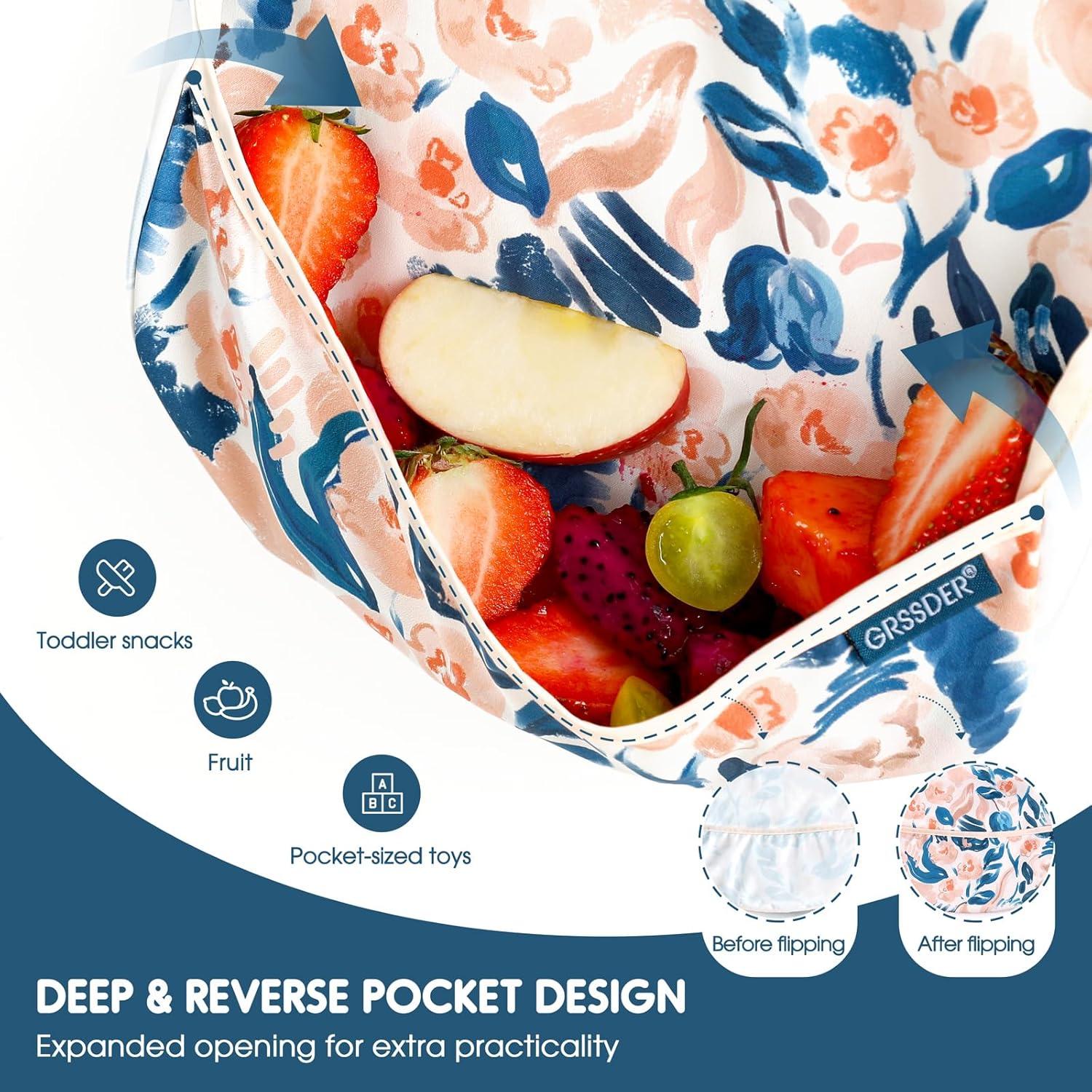 Baberos de Alimentación GRSSDER para Bebés 6-36 Meses, Impermeables