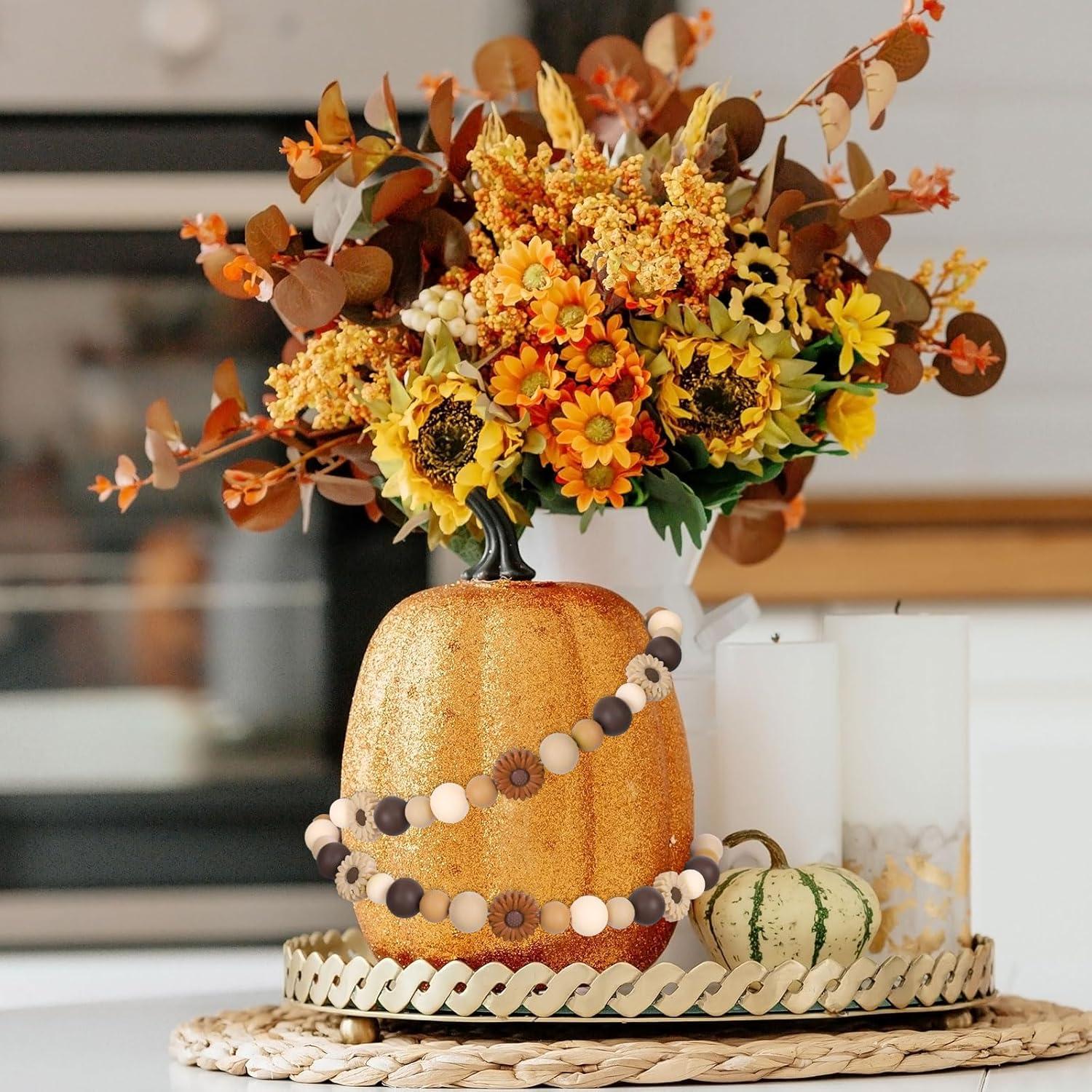 Whaline 100 Perlas de Silicona Marrón para Manualidades DIY