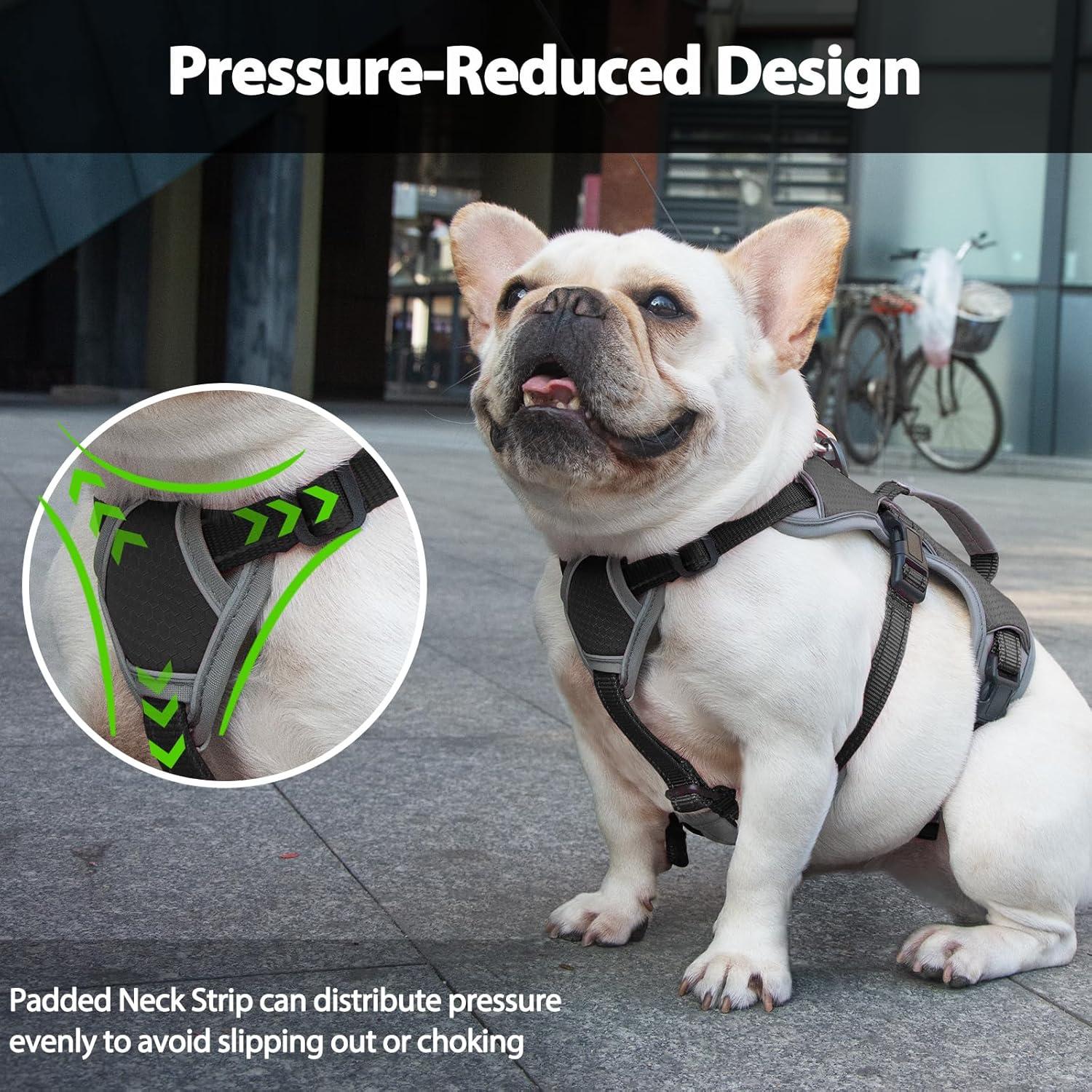 Arnés para Perros Huntboo a Prueba de Escape Negro S