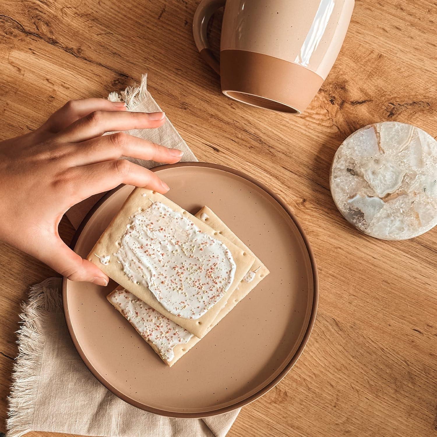 Juego de Platos Planos de Cerámica MORA 20.32 cm - 6 Unidades