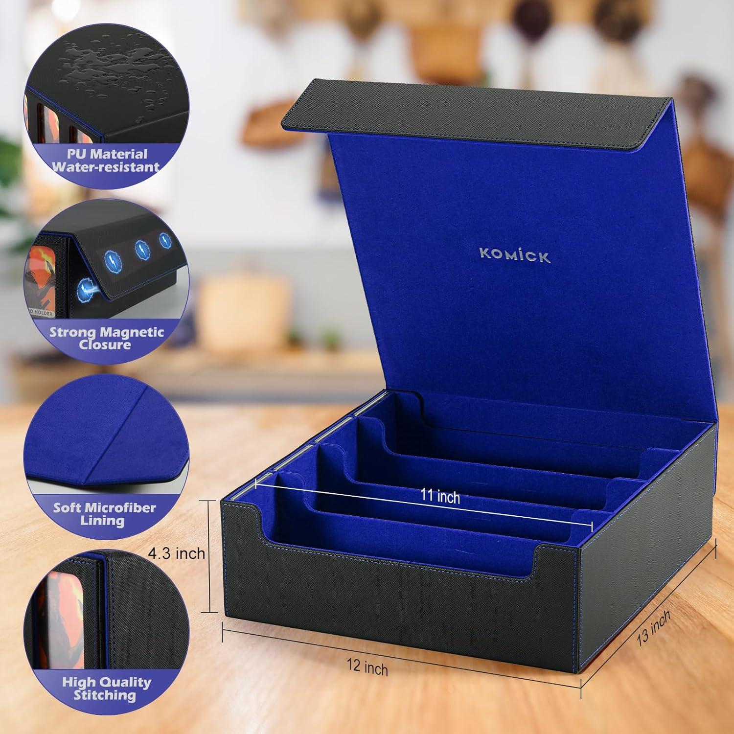 Caja de Almacenamiento de Cartas Komick - 4 Filas, 3000 Cartas