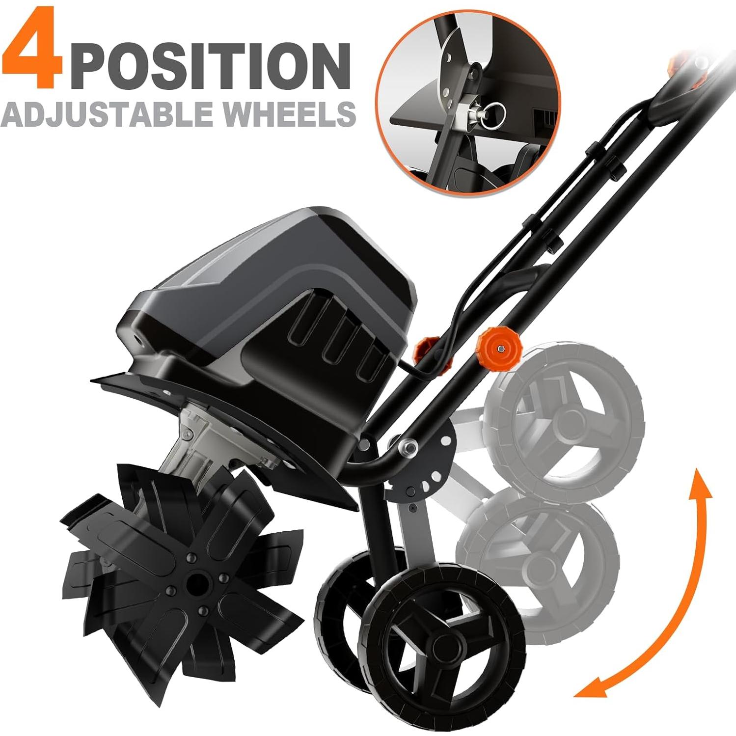 Cultivador Eléctrico Danero 15A 45.72cm 24 Púas Acero