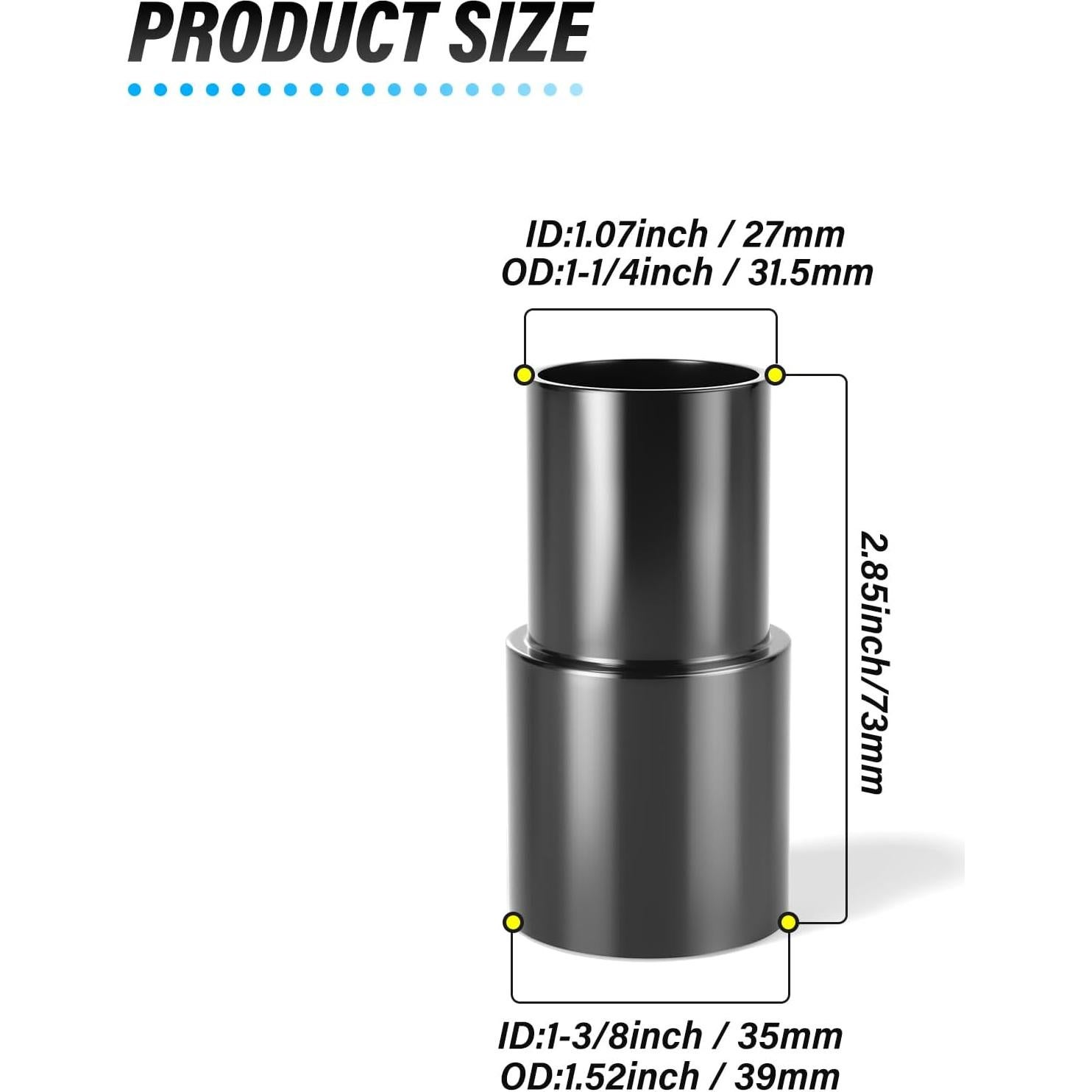 Adaptador Universal de Manguera de Aspiradora MEANLIN 2 Piezas