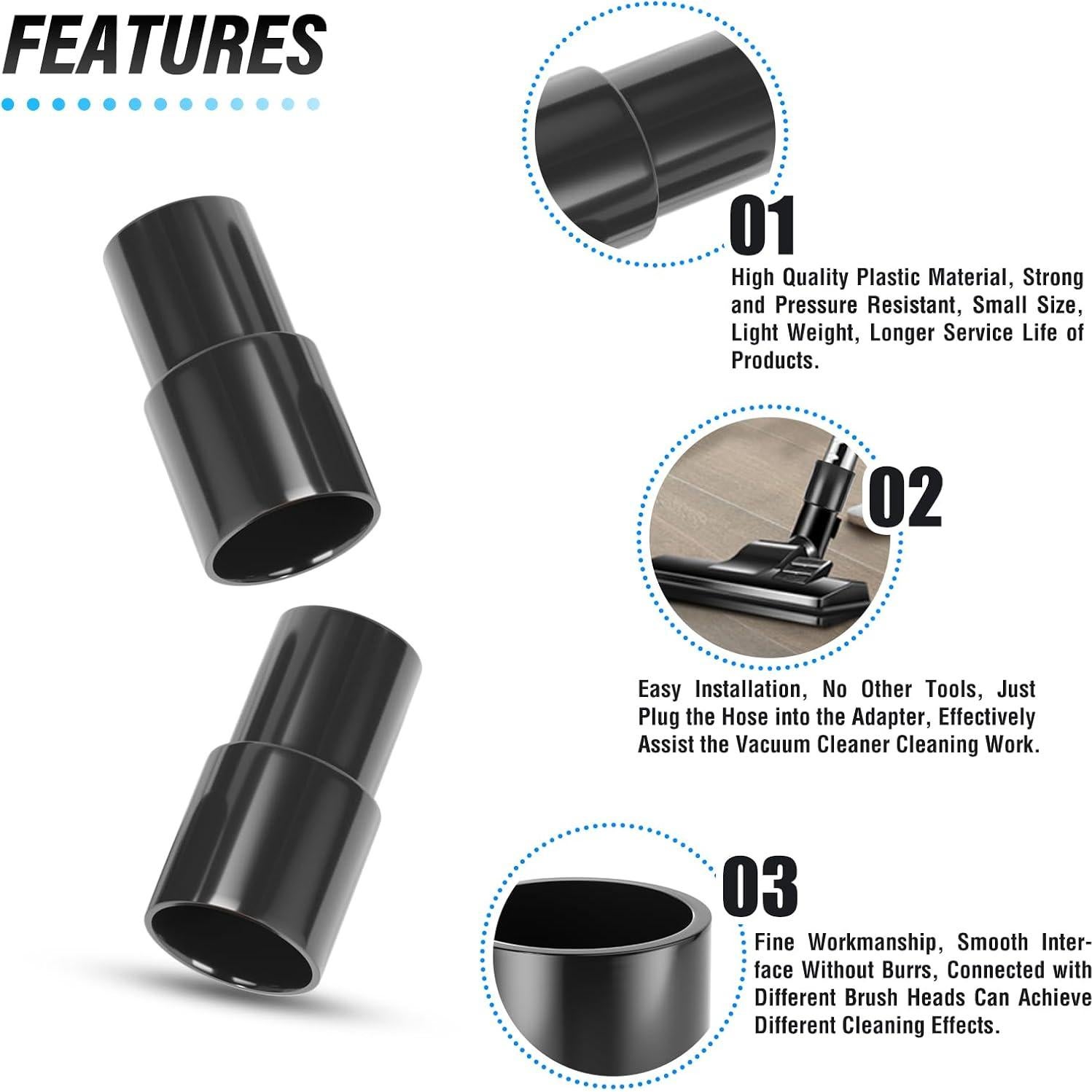 Adaptador Universal de Manguera de Aspiradora MEANLIN 2 Piezas