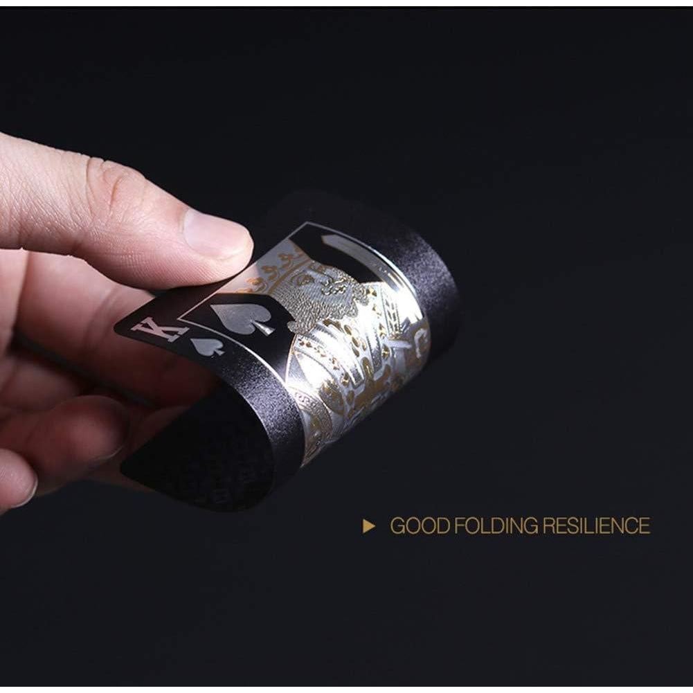 Paquete de 2 Barajas de Cartas de Póker Negras con Calavera - Yaocoral