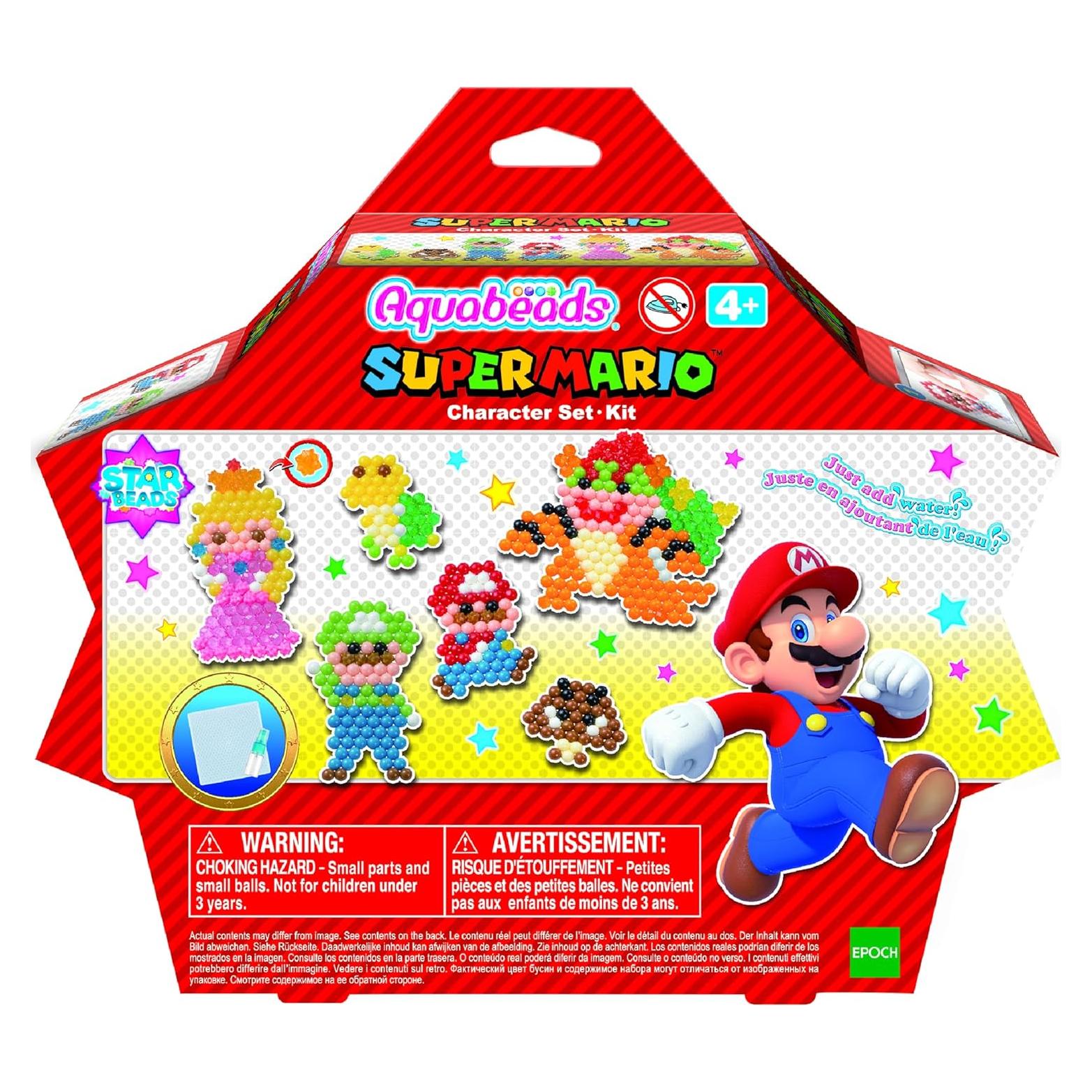 Conjunto de Personajes Aquabeads Super Mario - 700 Perlas