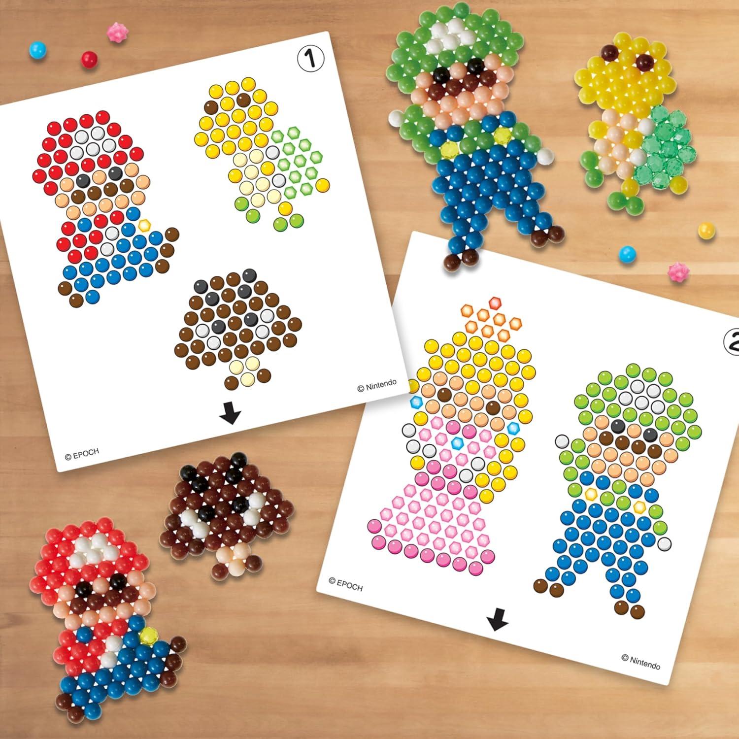 Conjunto de Personajes Aquabeads Super Mario - 700 Perlas
