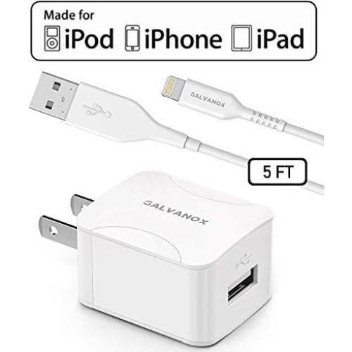 Cargador de iPhone Galvanox 10W con cable Lightning 1.5m