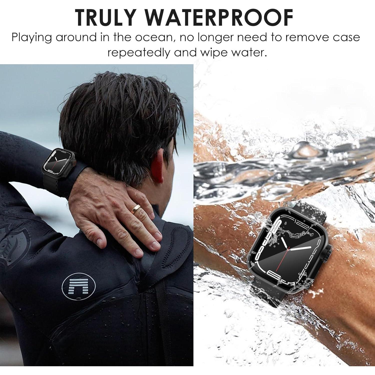 Carcasa Protectora Fullife 2 en 1 para Apple Watch 40mm Negra