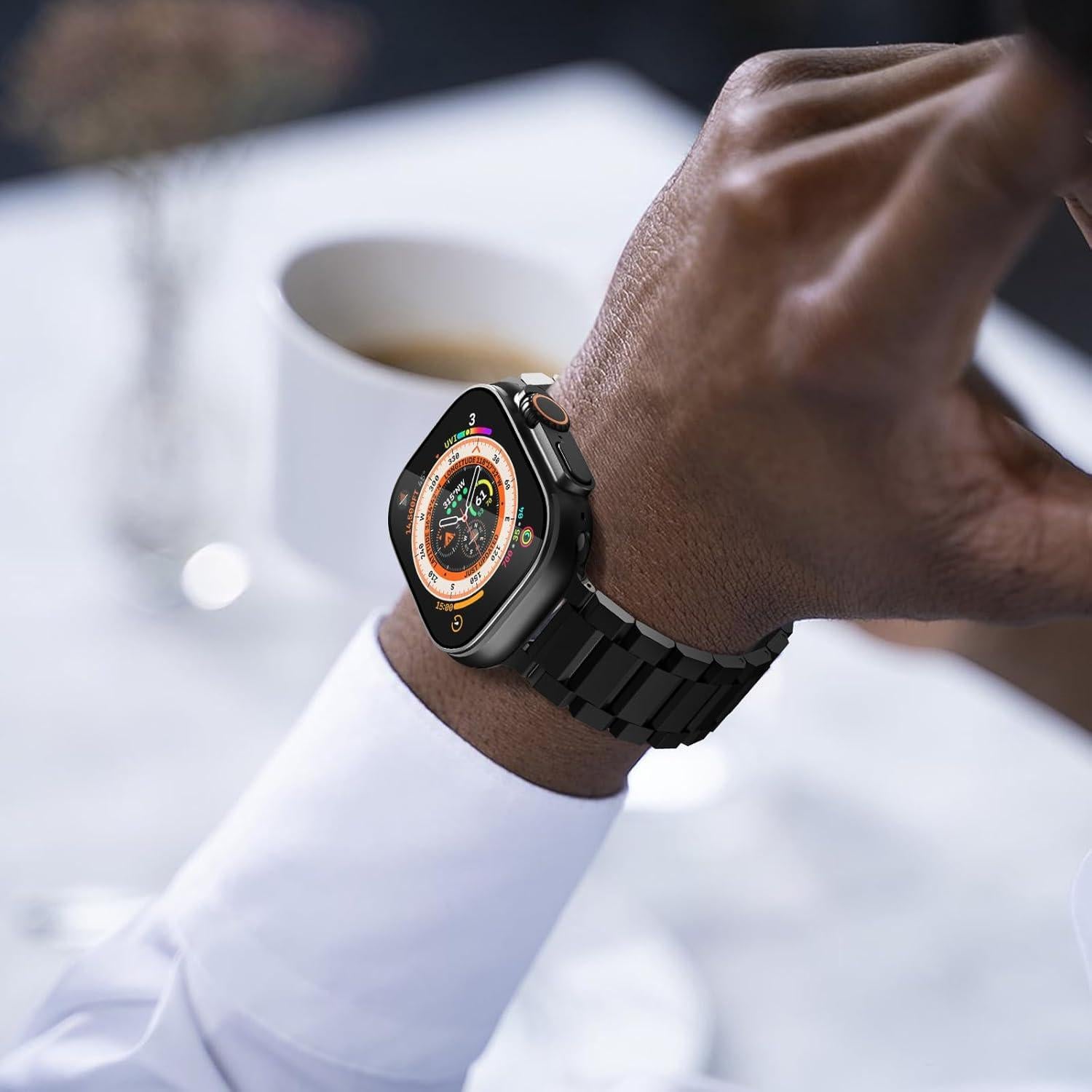 Carcasa Protectora Fullife 2 en 1 para Apple Watch 40mm Negra