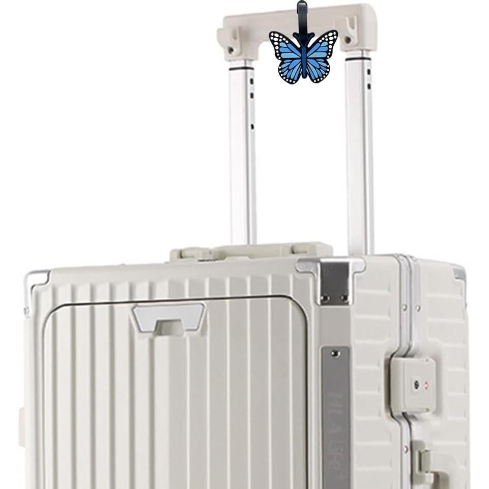 Etiquetas de Equipaje de Silicona Mariposa QFSH Azul