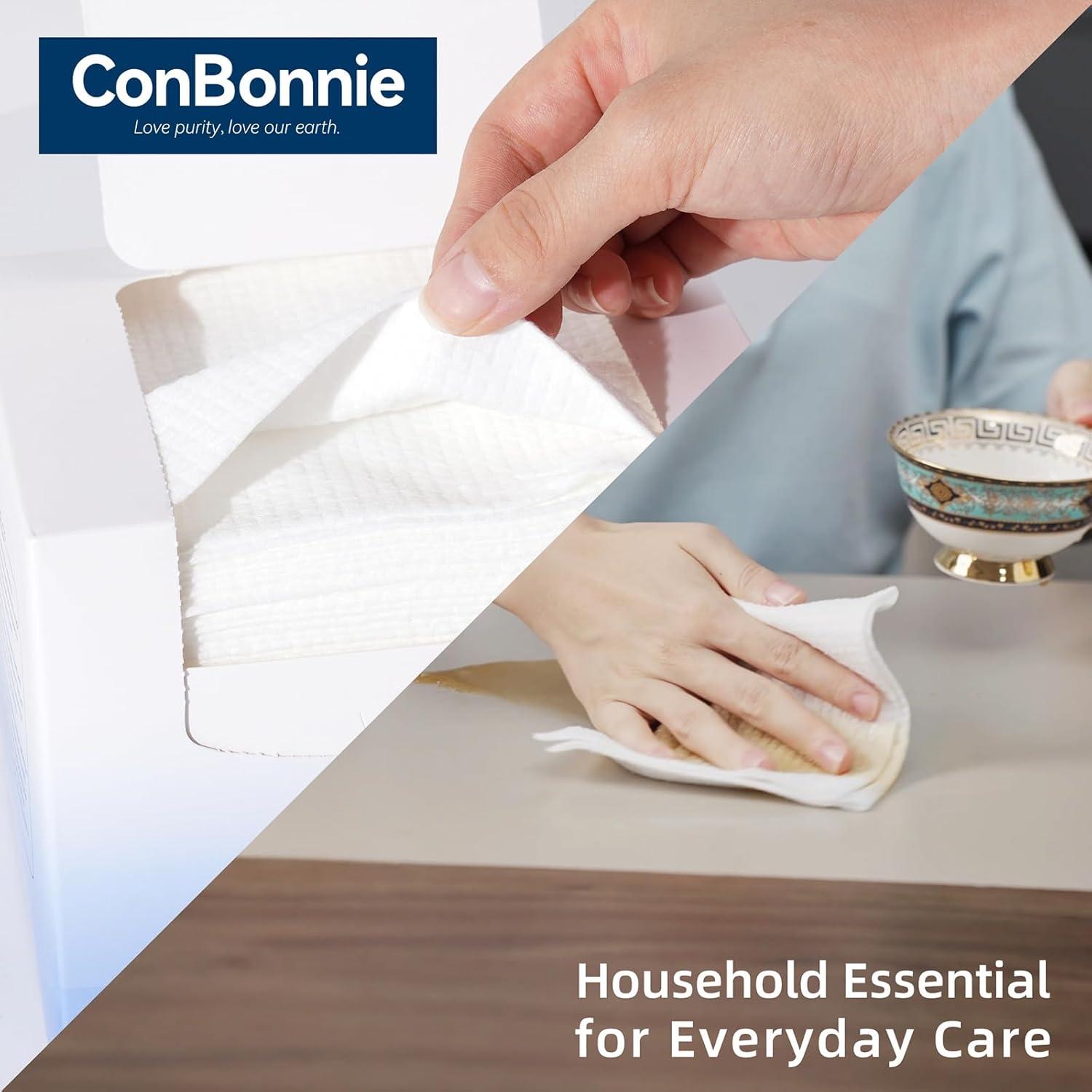 Toallas Faciales Desechables Conbonnie XL 50 Unidades Biodegradables