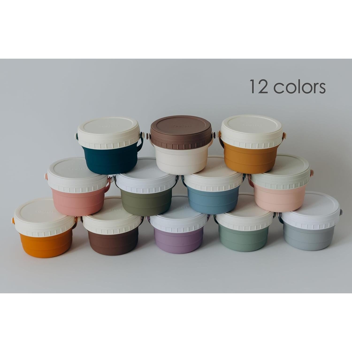 Taza de bocadillos para niños Tegion 12 oz silicona verde