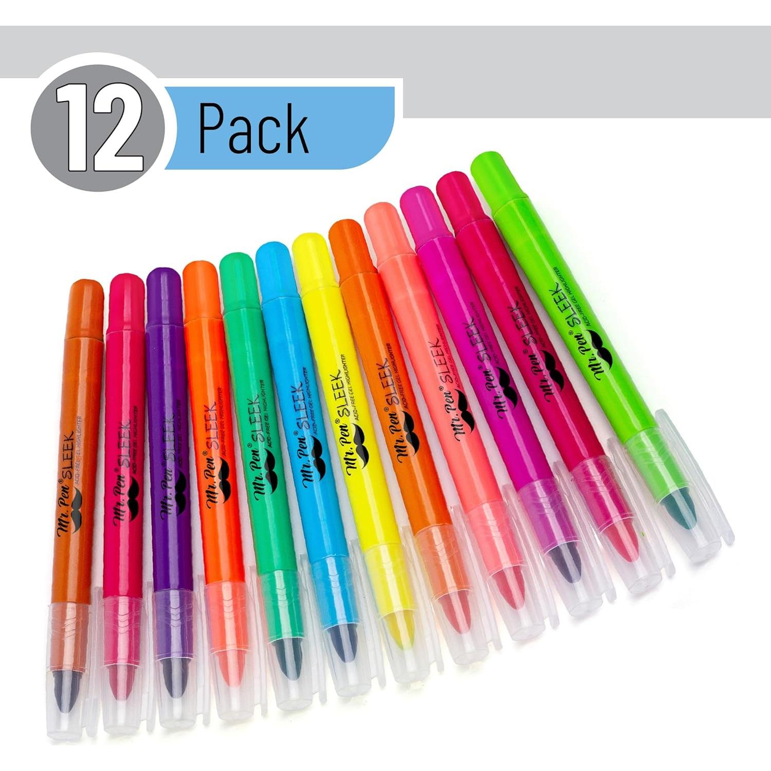 Marcadores de Gel Mr. Pen - Paquete de 12 Colores Variados