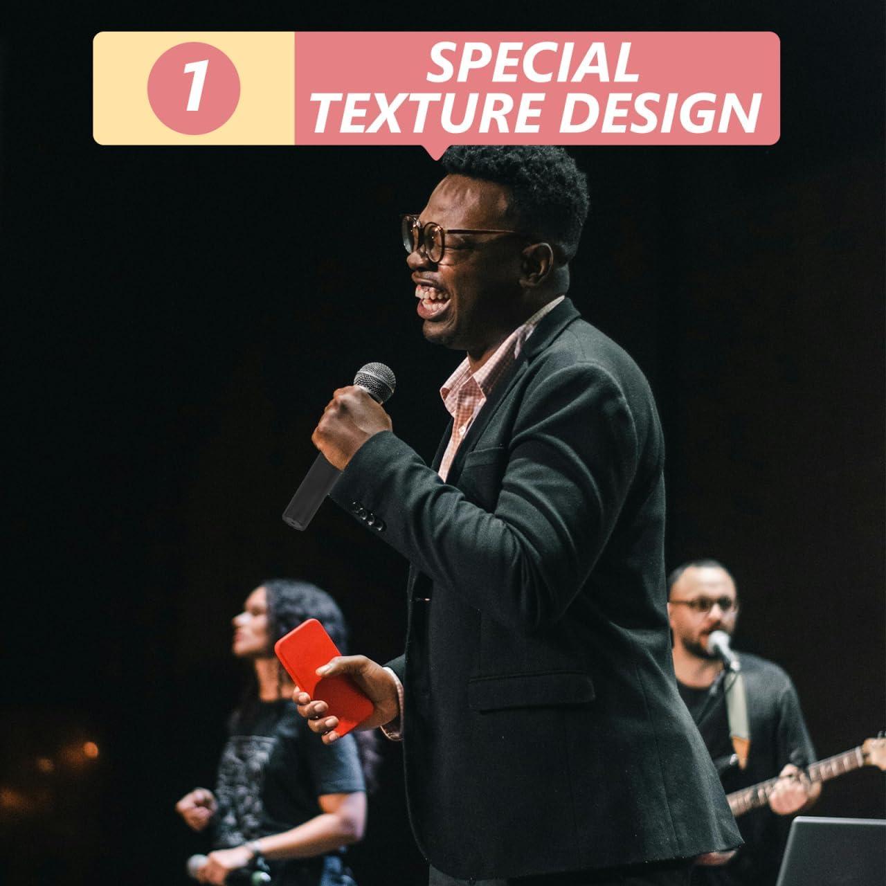 Cubierta de Silicona para Mango de Micrófono 2PCS - Negra