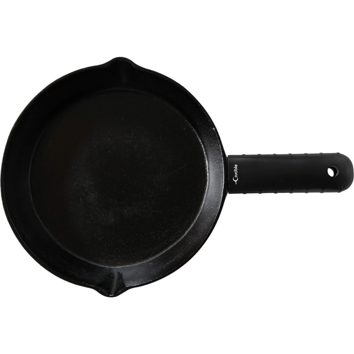 Soporte de Mango de Silicona Crucible Cookware Negro 14cm