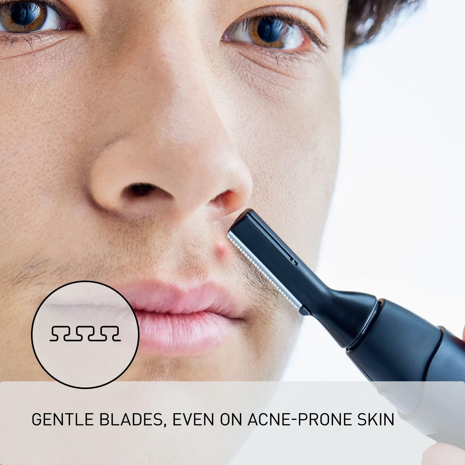 Recortadora Facial Panasonic ER-GM40-K, Húmedo/Seco, Negro