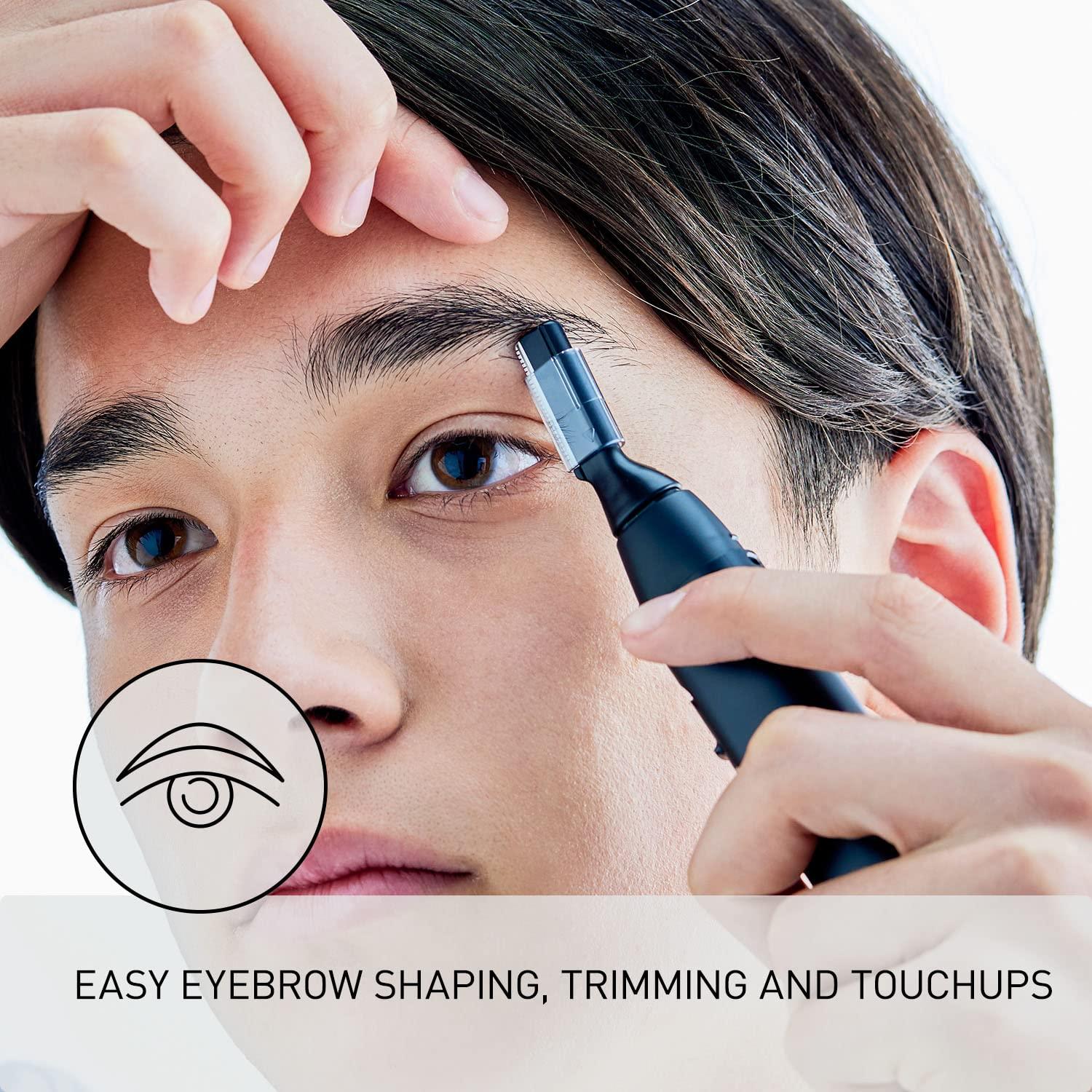 Recortadora Facial Panasonic ER-GM40-K, Húmedo/Seco, Negro