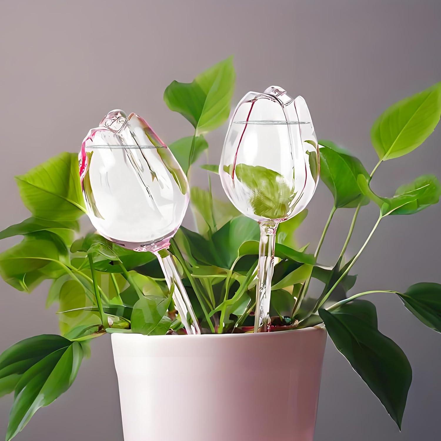 Esferas de Riego de Vidrio Luyseyha 2 PCS 170ml Tulipán