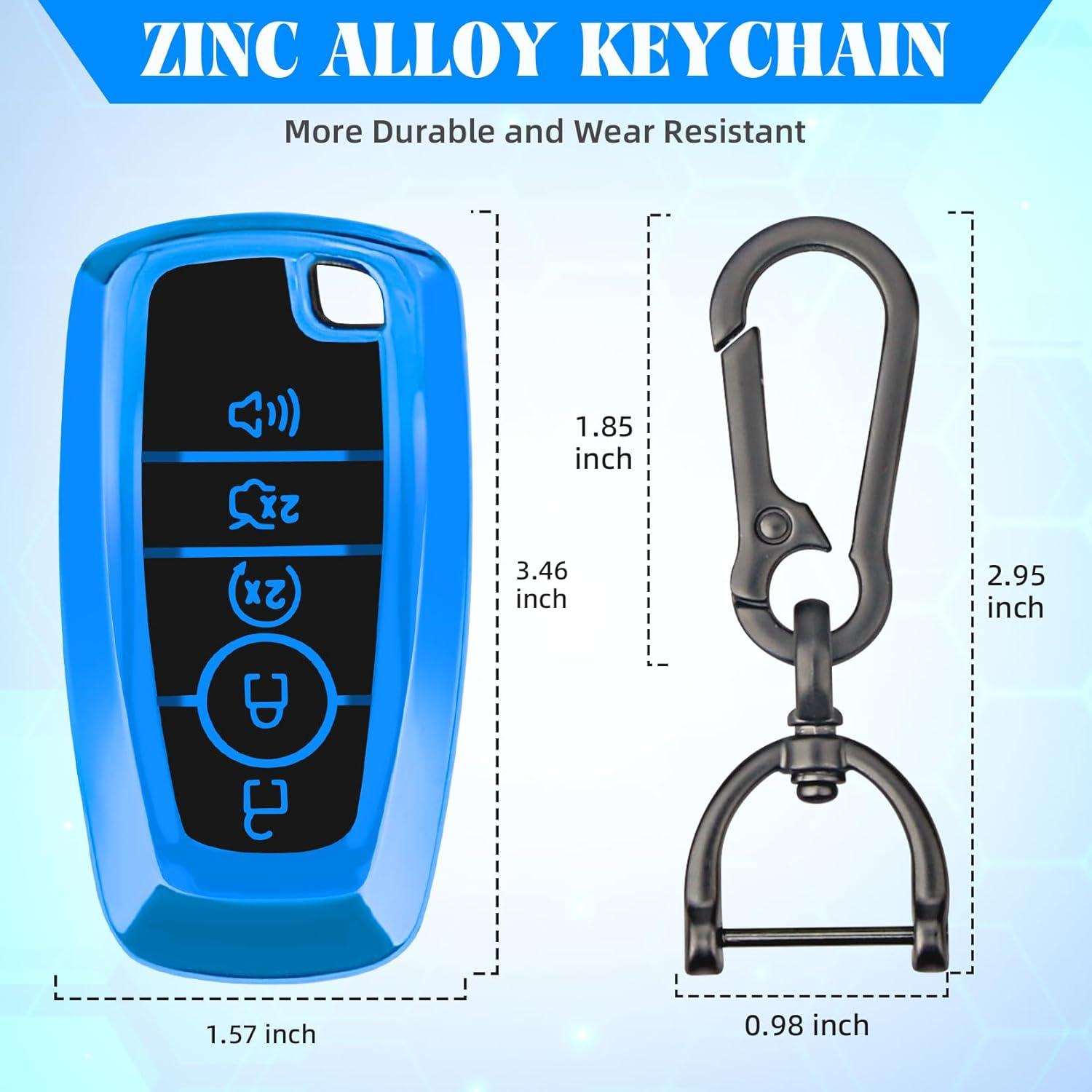 Funda de Llave TPU QBUC para Ford - Compatible con Modelos 2017-2019