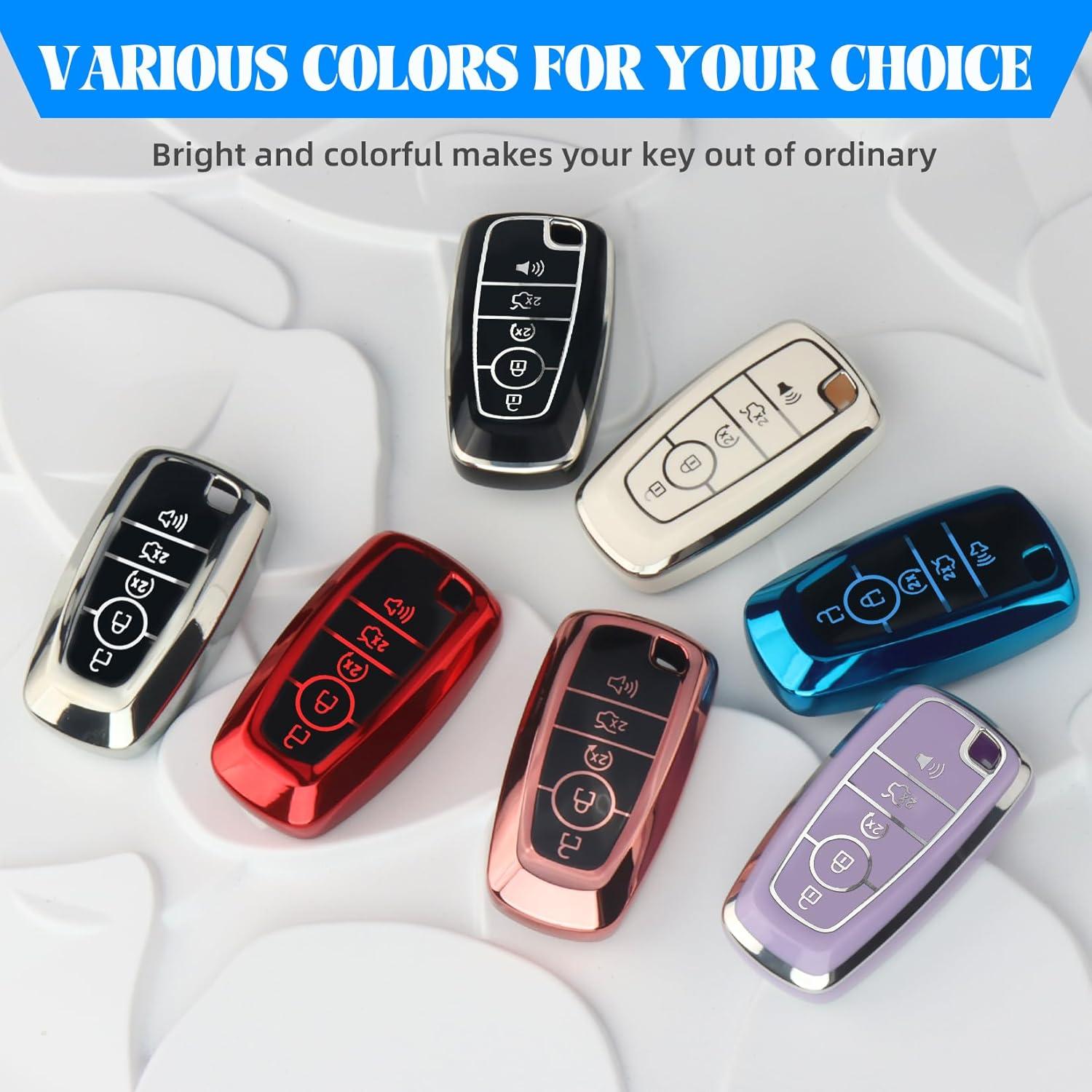 Funda de Llave TPU QBUC para Ford - Compatible con Modelos 2017-2019