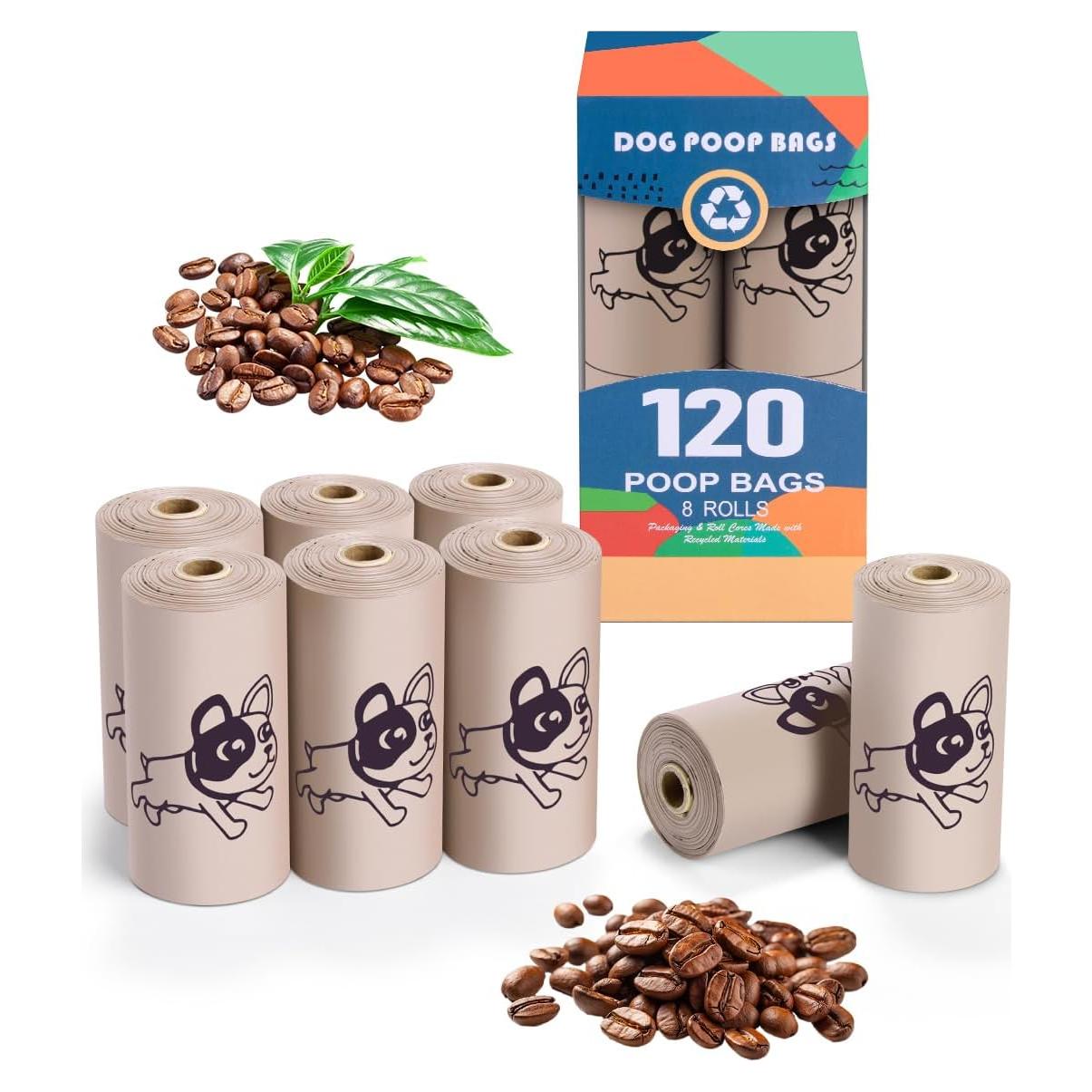 Bolsas Biodegradables para Perros RMancipate - 120 Unidades Aroma Café