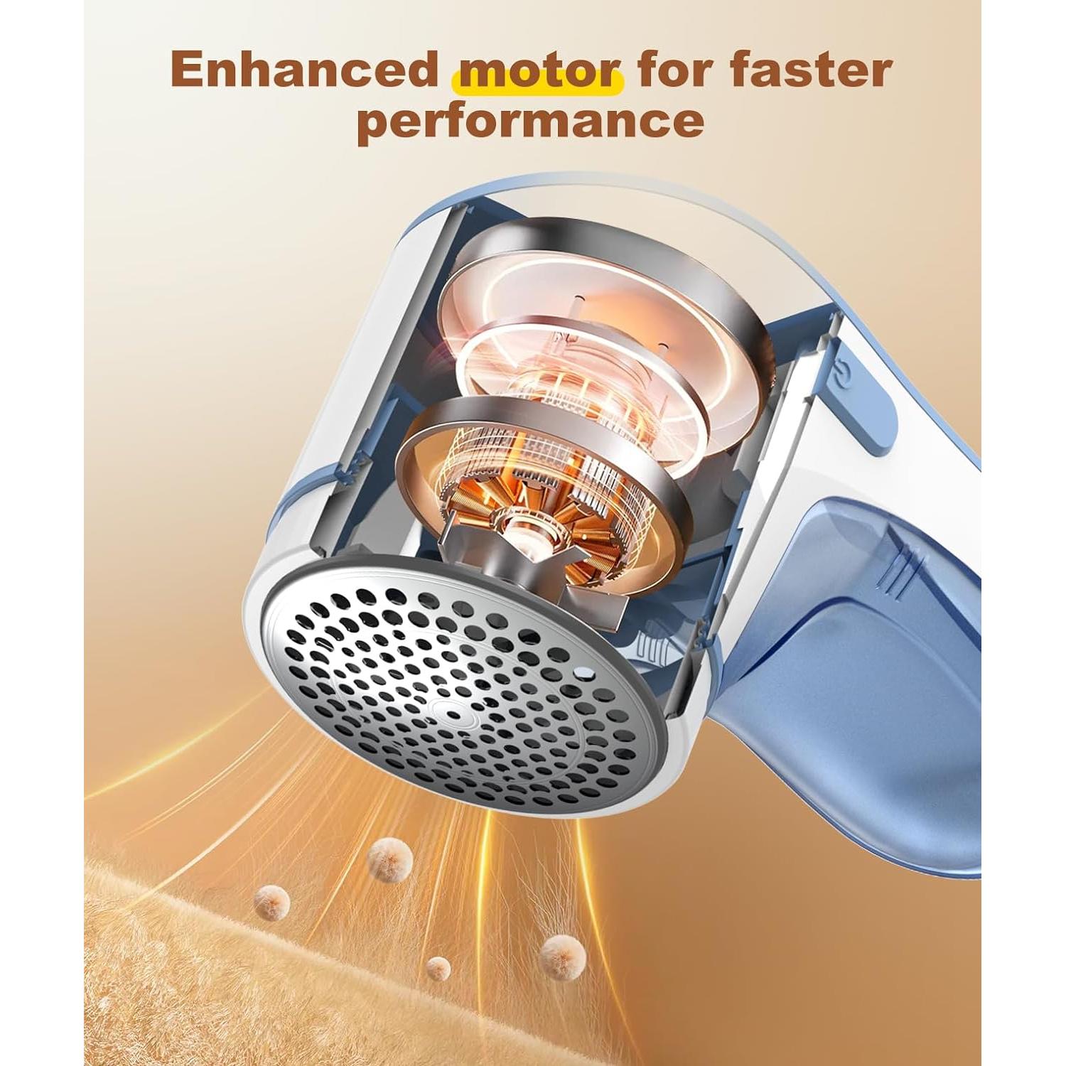 Raspador de Pelusa Tohsssik Manual Azul 3 Cuchillas Inoxidable