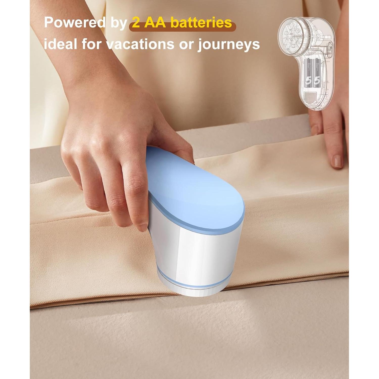 Raspador de Pelusa Tohsssik Manual Azul 3 Cuchillas Inoxidable