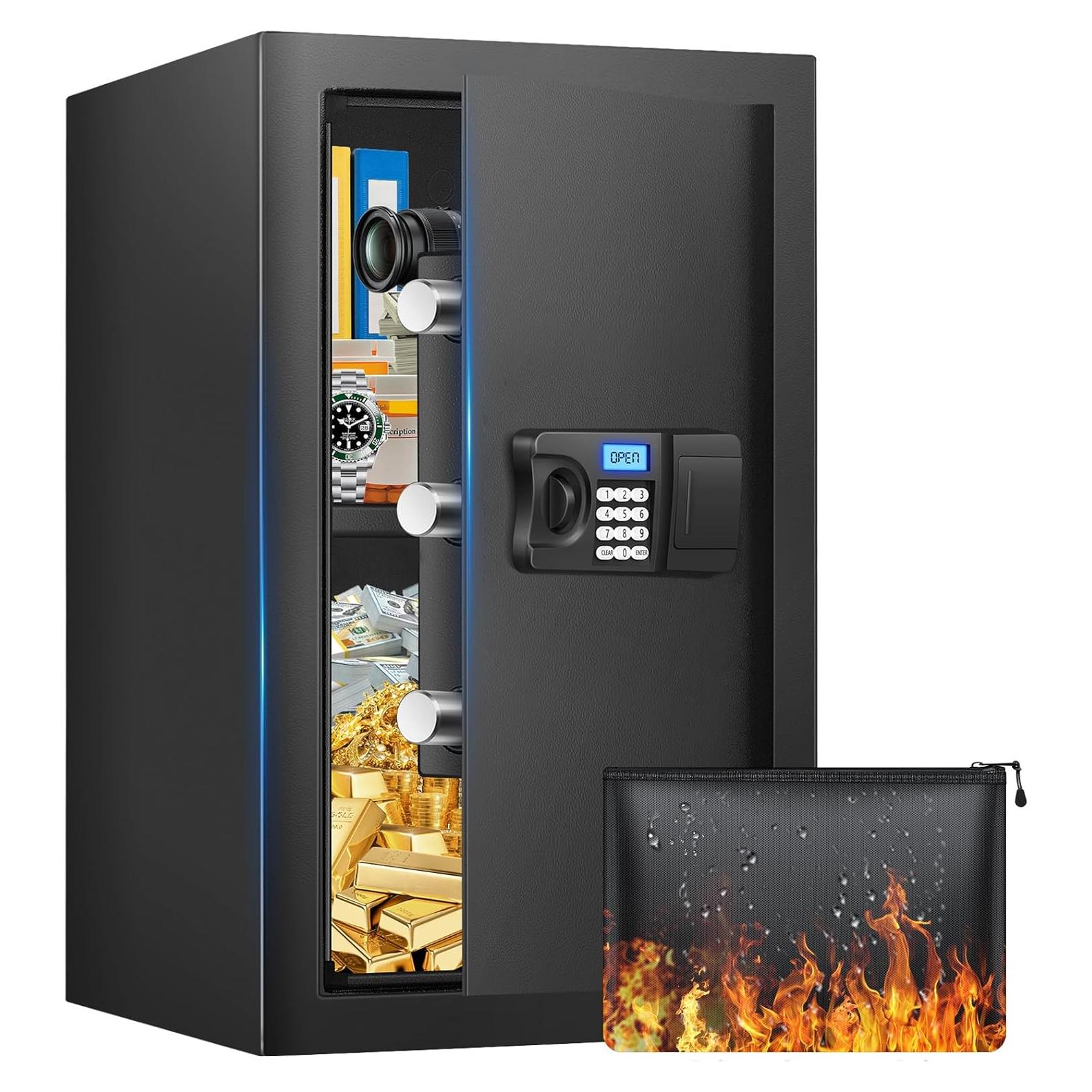 Caja Fuerte Digital FOWORE 3.2 Pies Cúbicos Resistente al Fuego