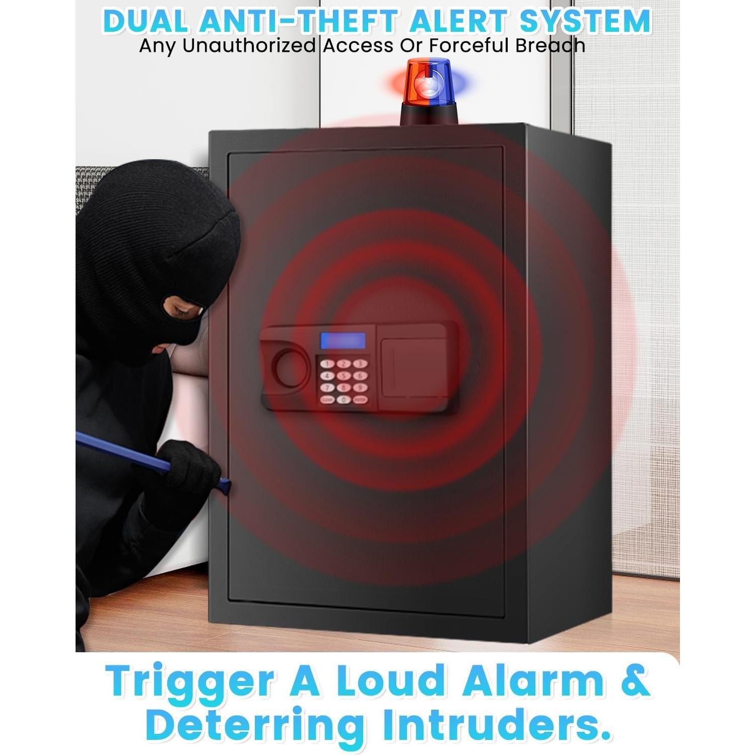Caja Fuerte Digital FOWORE 3.2 Pies Cúbicos Resistente al Fuego