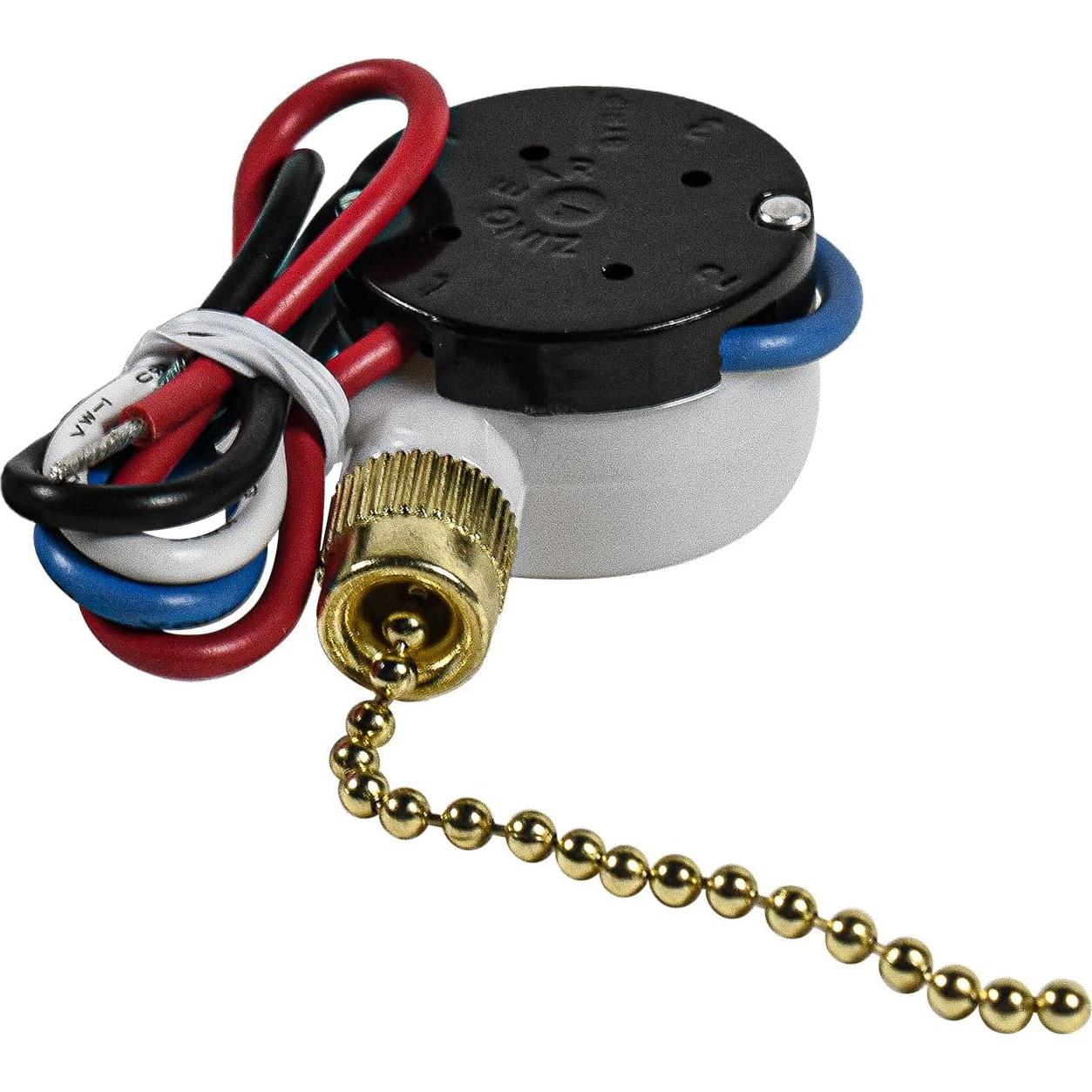 Interruptor de Ventilador de Techo HQRP 3 Velocidades 4 Cables