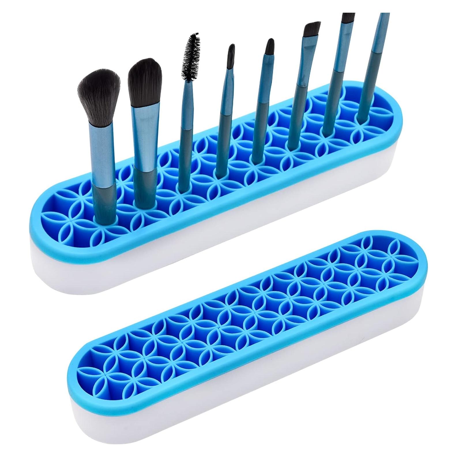 Caja de Almacenamiento Cosmético ESIW 2 Pcs Azul Multiusos