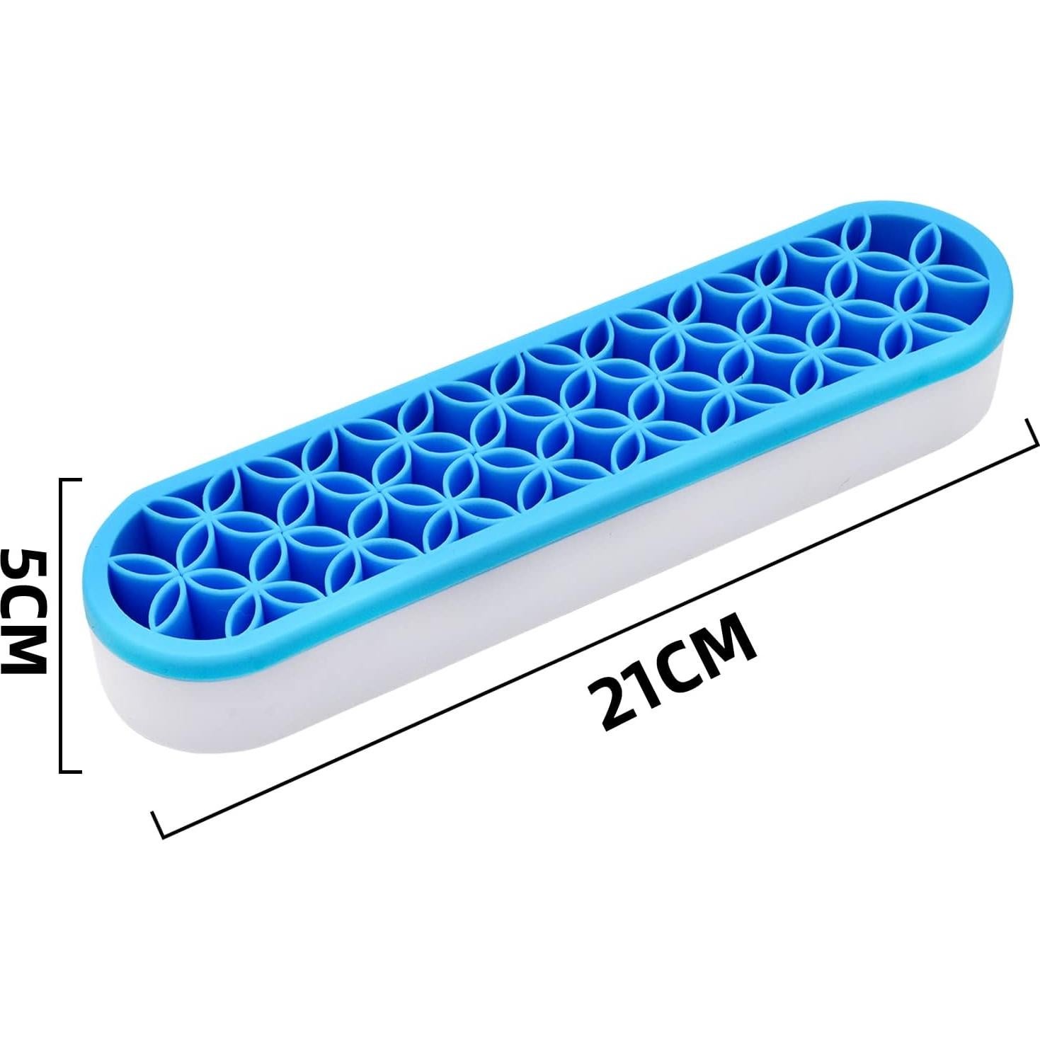 Caja de Almacenamiento Cosmético ESIW 2 Pcs Azul Multiusos
