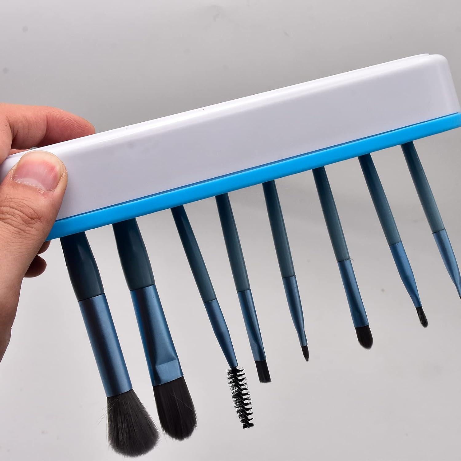 Caja de Almacenamiento Cosmético ESIW 2 Pcs Azul Multiusos