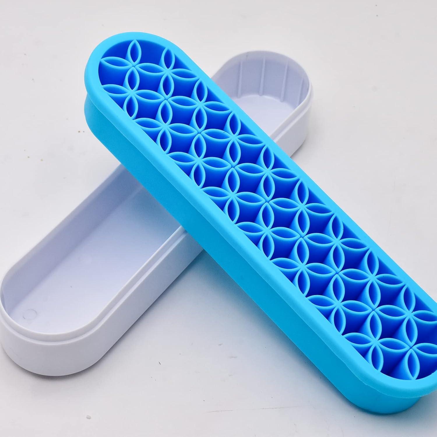 Caja de Almacenamiento Cosmético ESIW 2 Pcs Azul Multiusos