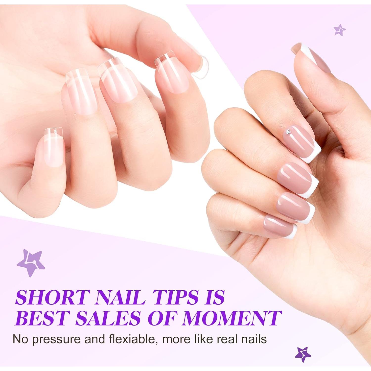 Kit de Uñas de Gelike EC - Extensión Cuadrada 240 Piezas