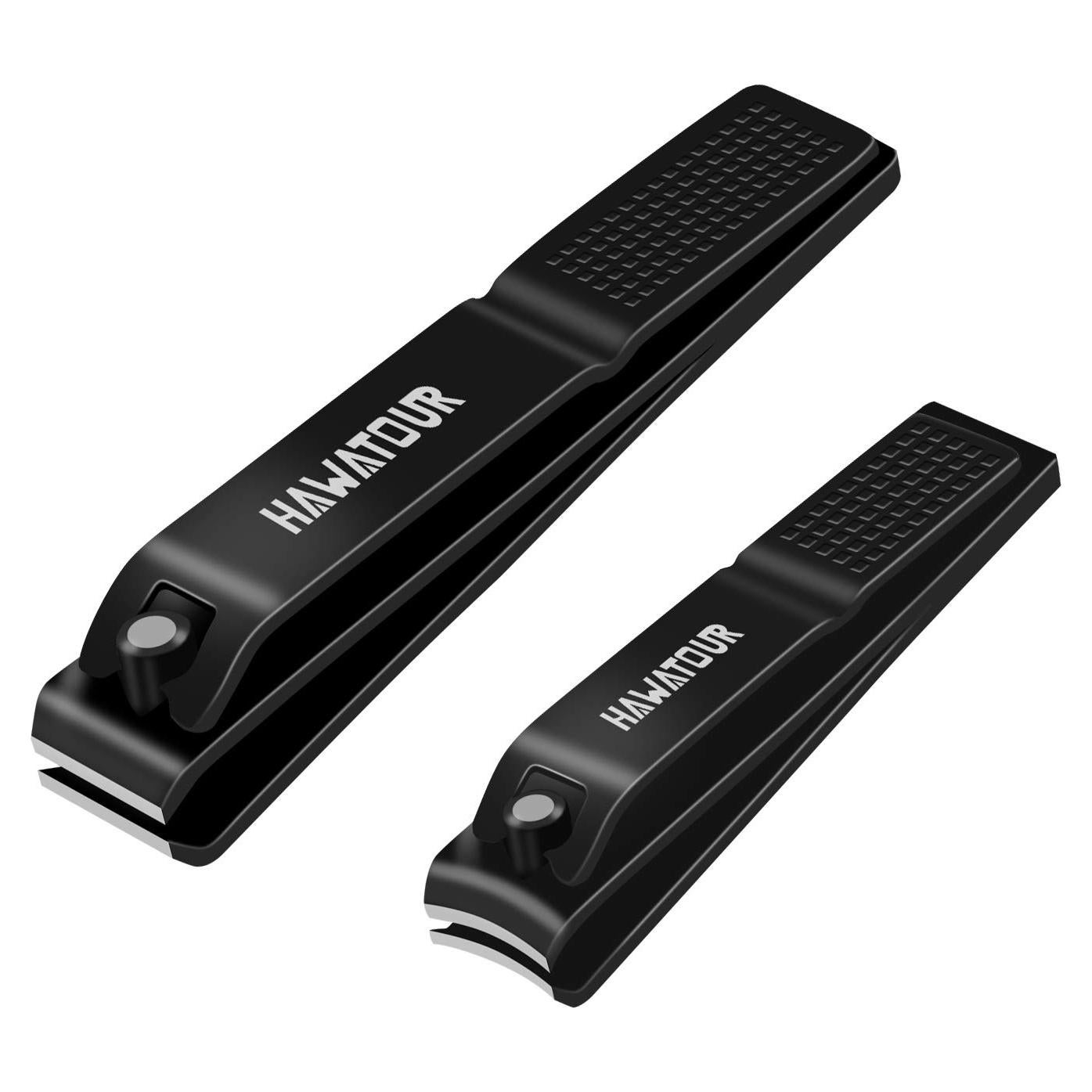 Juego de Cortauñas HAWATOUR Negro con Caja de Almacenaje