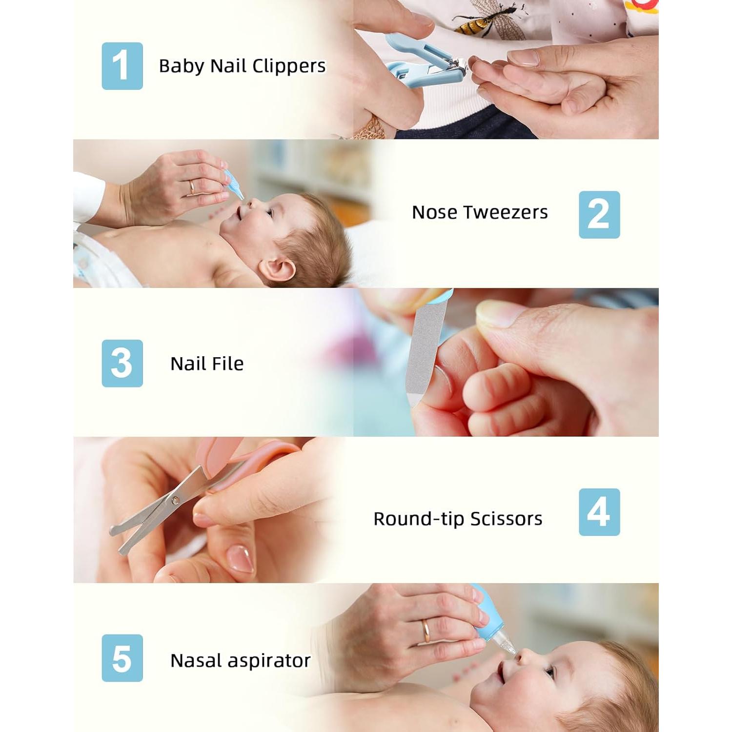 Kit de Cuidado para Bebés Lictin - 12 Piezas, Azul Bebé