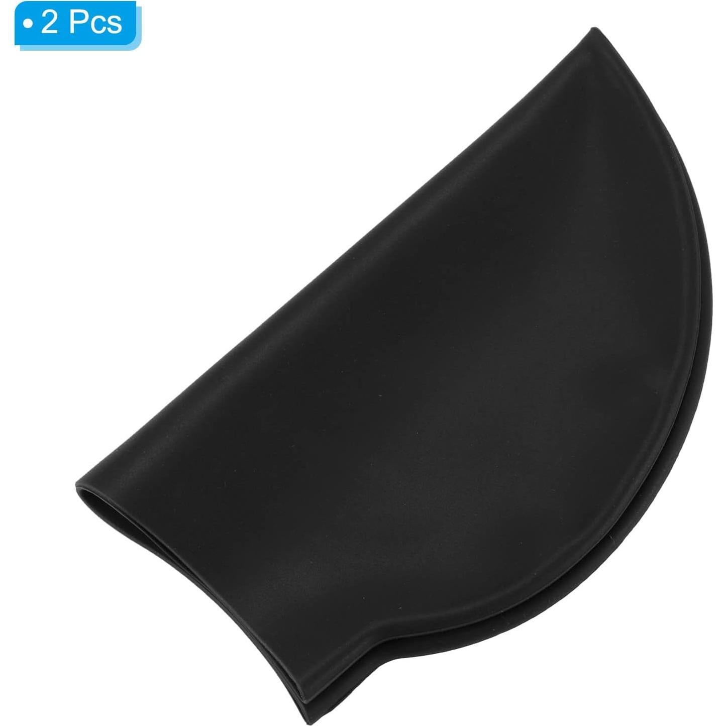 Gorro de Natación de Silicona PATIKIL Negro Unisex M