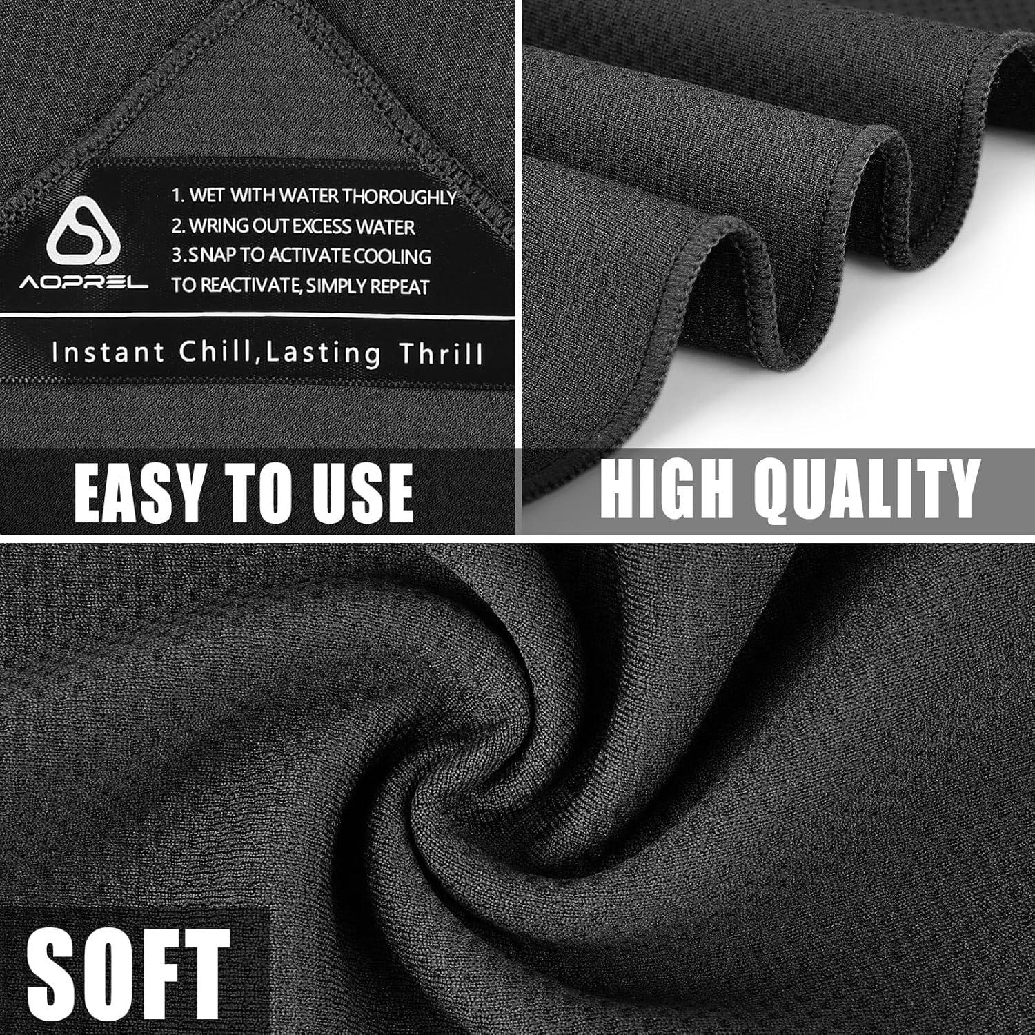 Toalla Refrigerante AOPREL con Capucha y Protección UV 67x31cm